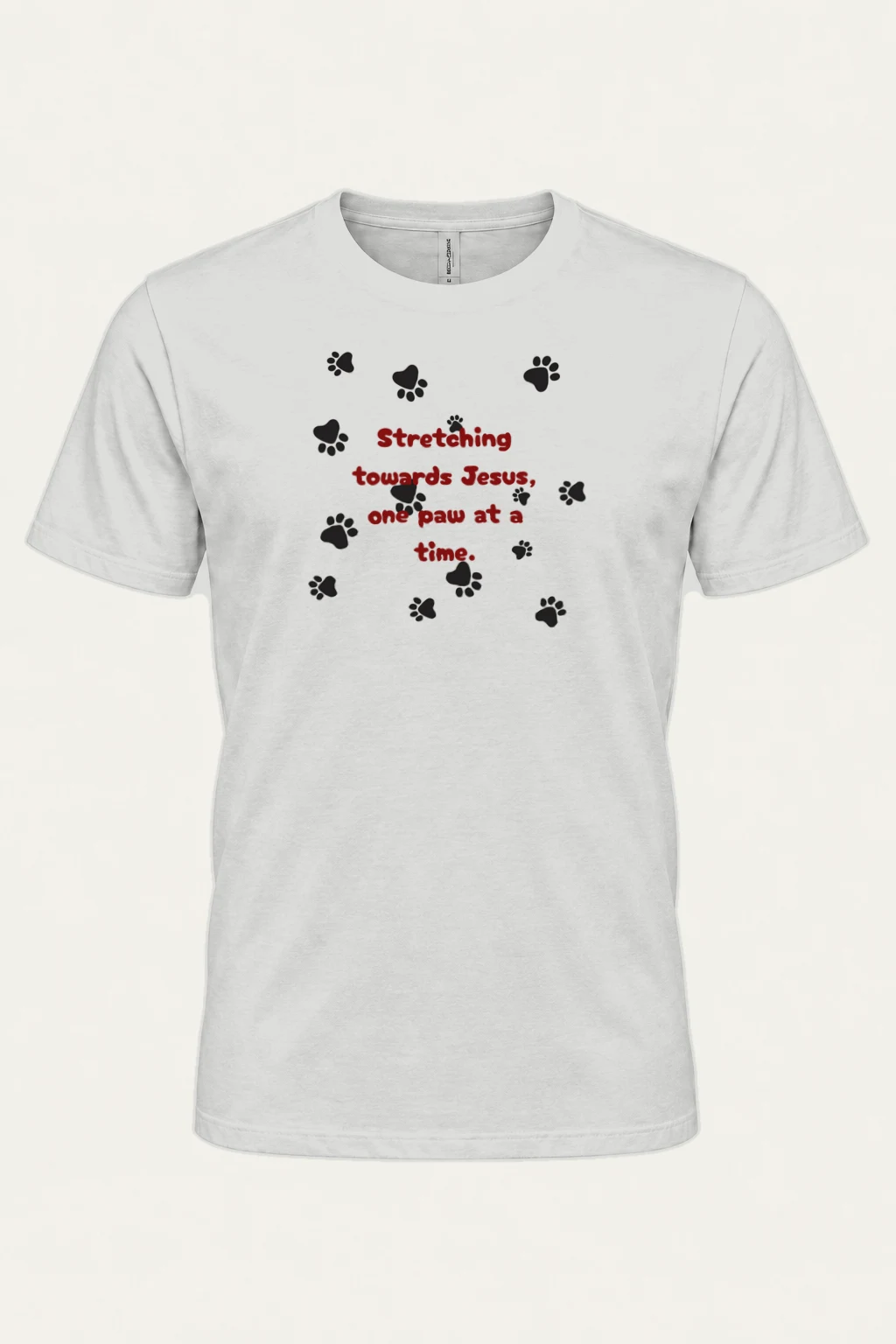 "One Paw At A Time" Heavyweight Unisex Crewneck T-shirt | Gildan 5000
