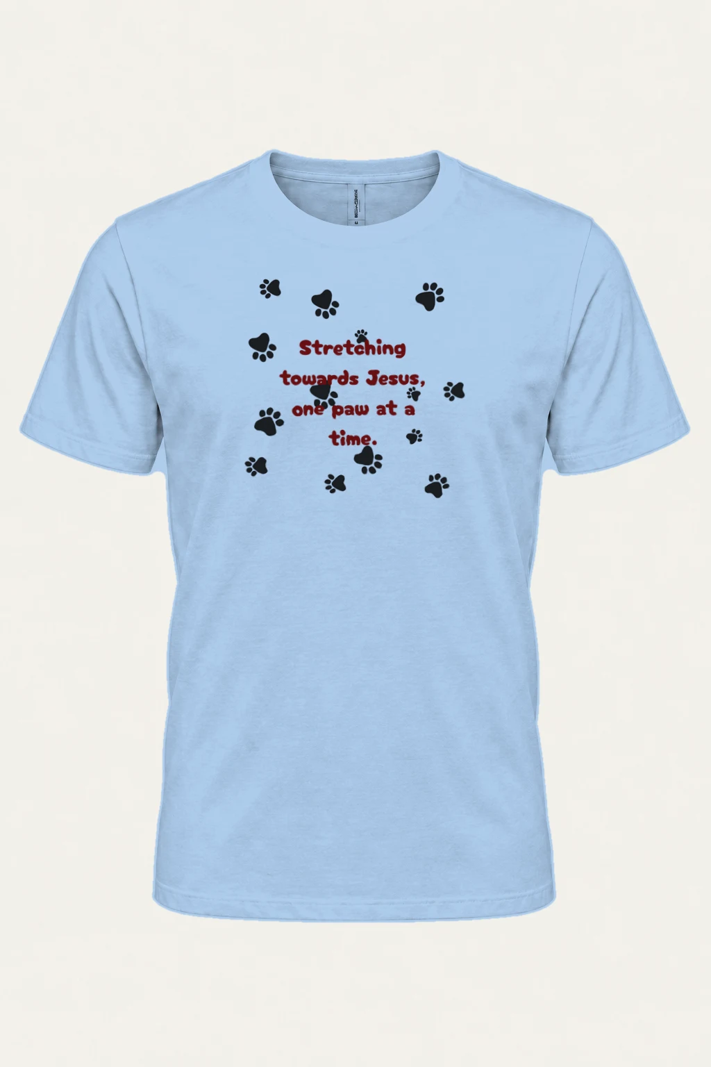"One Paw At A Time" Heavyweight Unisex Crewneck T-shirt | Gildan 5000