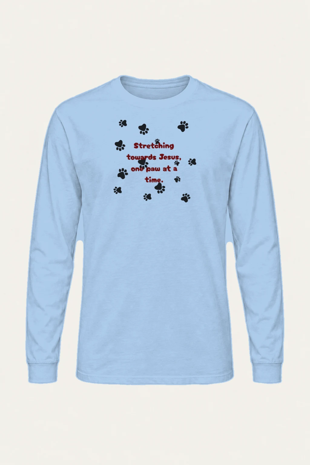 "One Paw At A Time" Unisex Longsleeve T-shirt | Gildan 2400