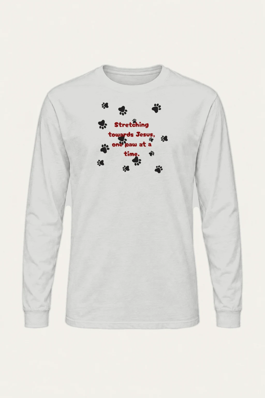 "One Paw At A Time" Unisex Longsleeve T-shirt | Gildan 2400