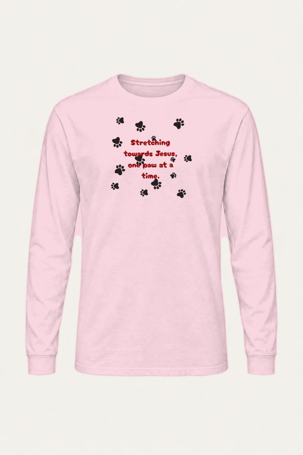 "One Paw At A Time" Unisex Longsleeve T-shirt | Gildan 2400
