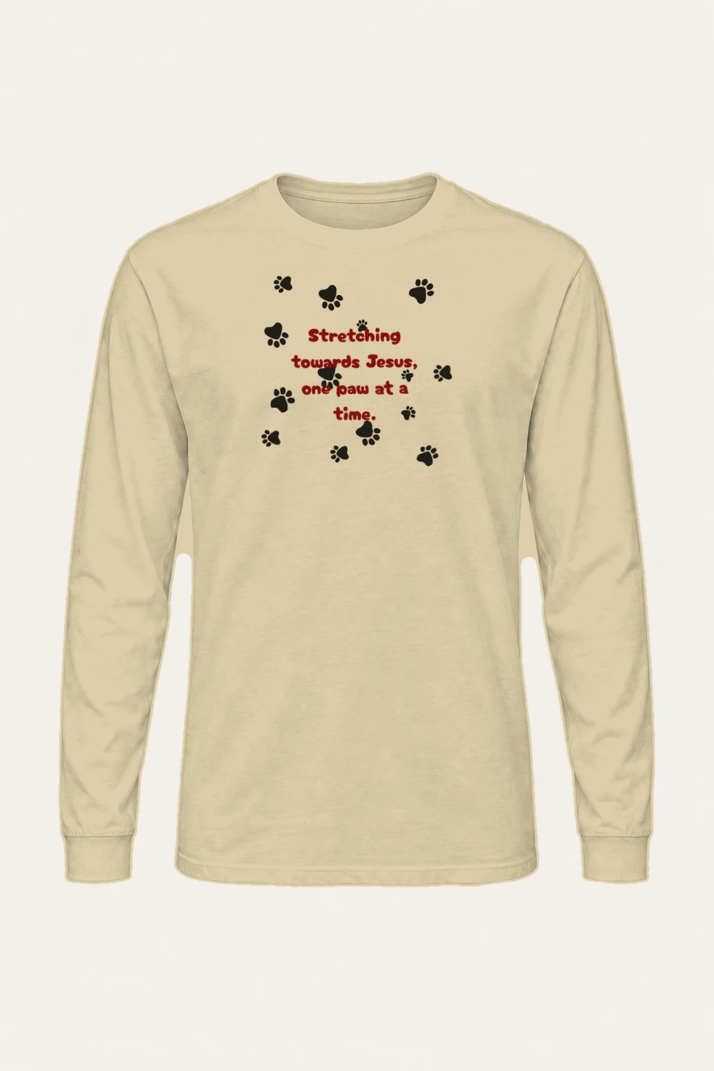 "One Paw At A Time" Unisex Longsleeve T-shirt | Gildan 2400