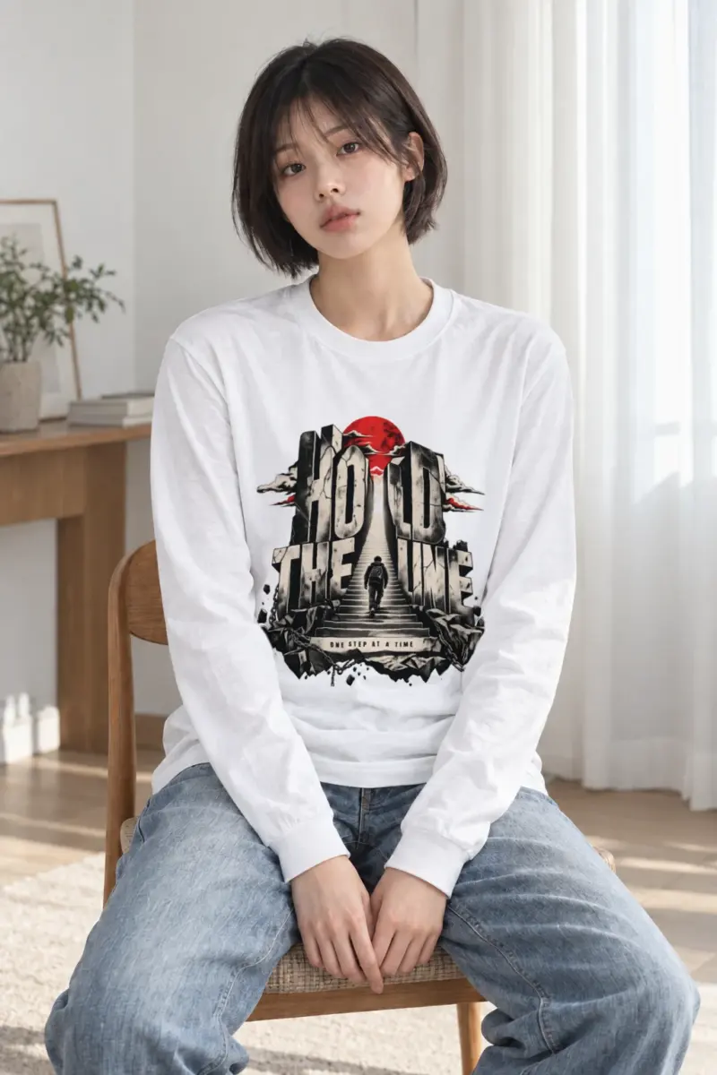 "One Step At A Time" Unisex Longsleeve T-shirt