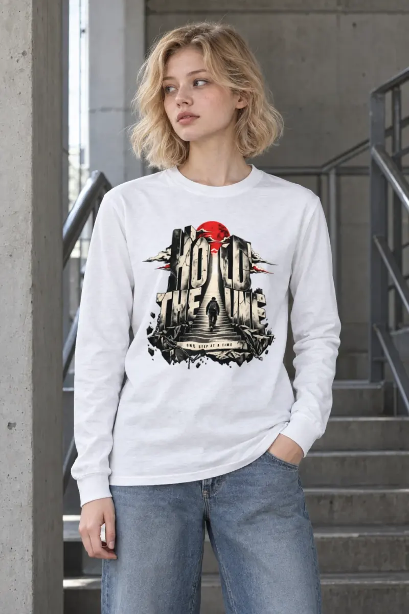 "One Step At A Time" Unisex Longsleeve T-shirt