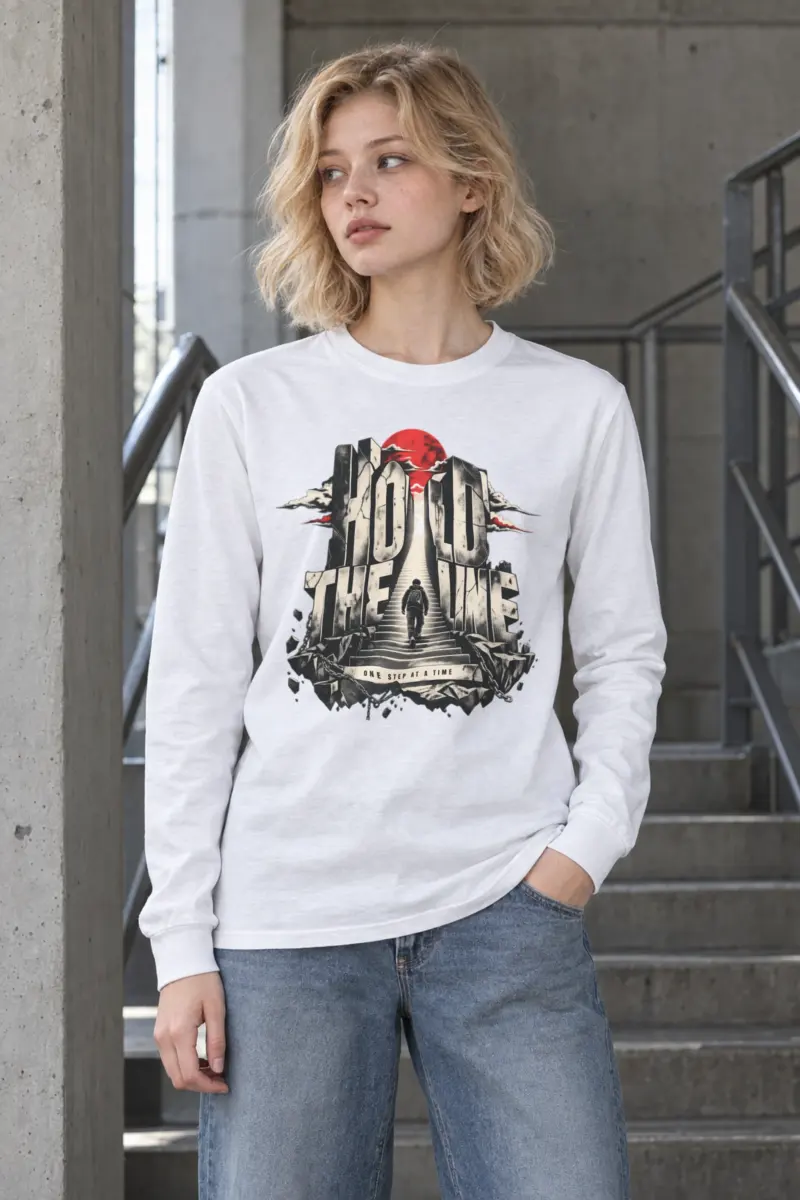 "One Step At A Time" Unisex Longsleeve T-shirt