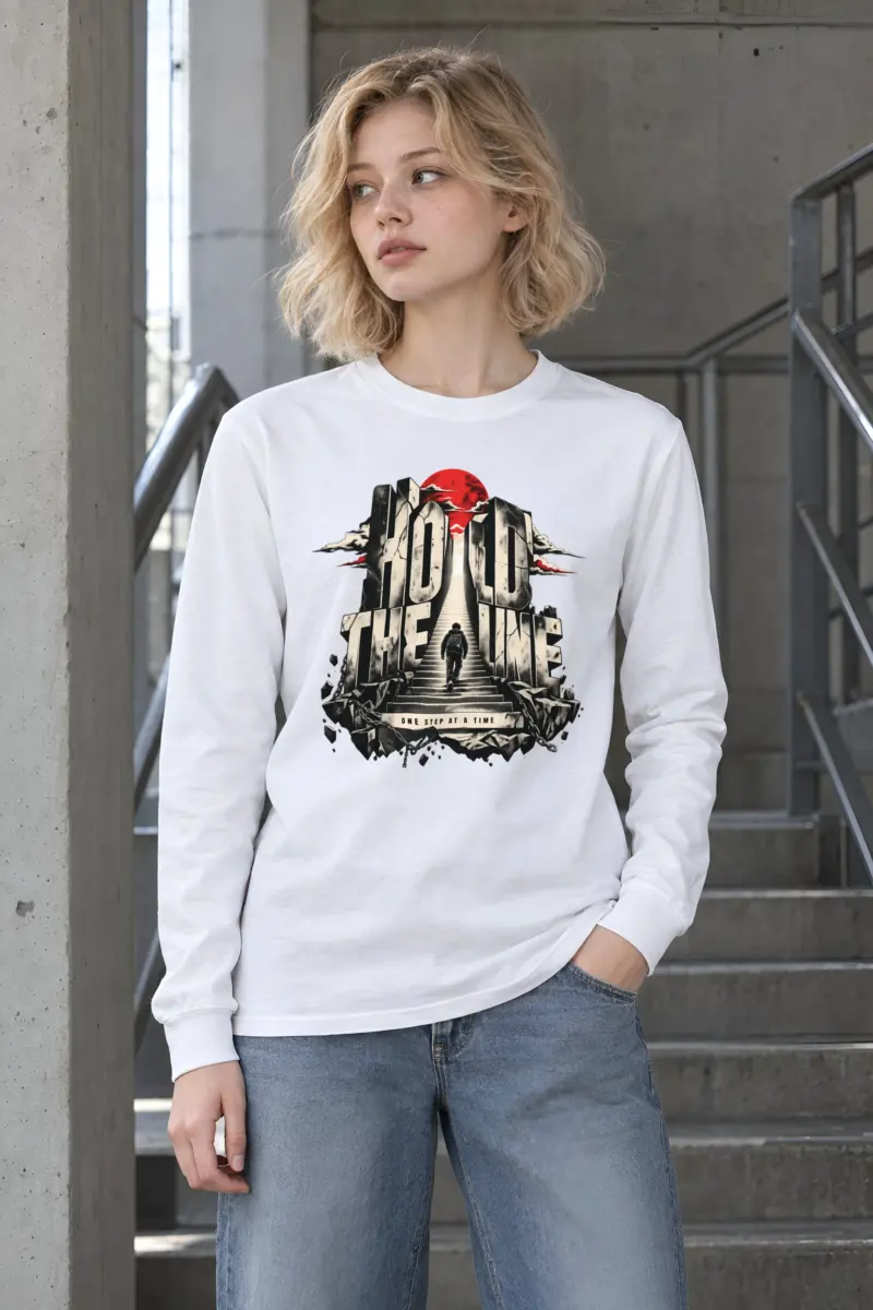 "One Step At A Time" Unisex Longsleeve T-shirt