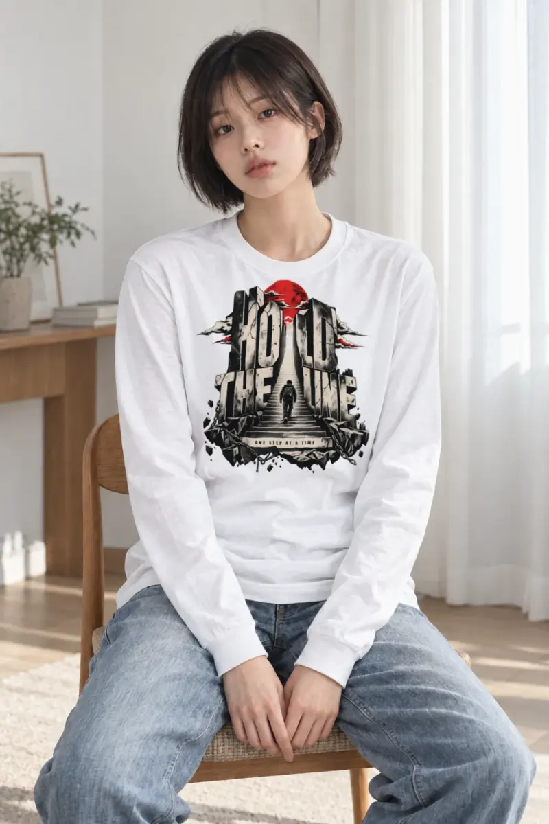 "One Step At A Time" Unisex Longsleeve T-shirt