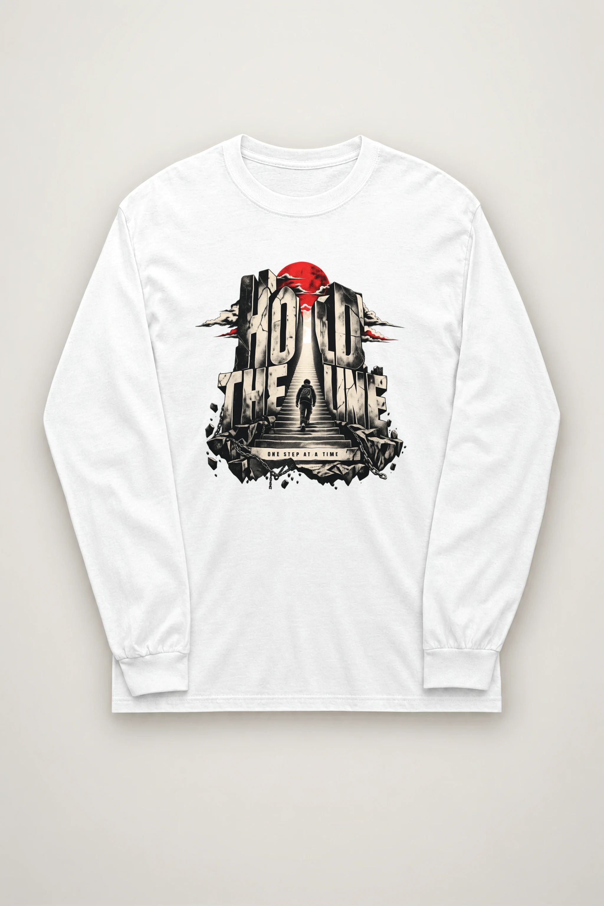 "One Step At A Time" Unisex Longsleeve T-shirt