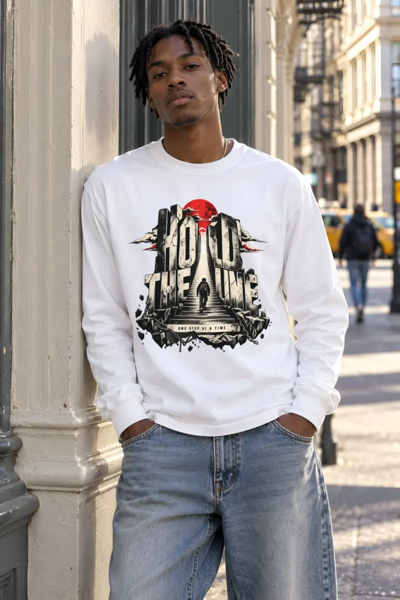 "One Step At A Time" Unisex Longsleeve T-shirt