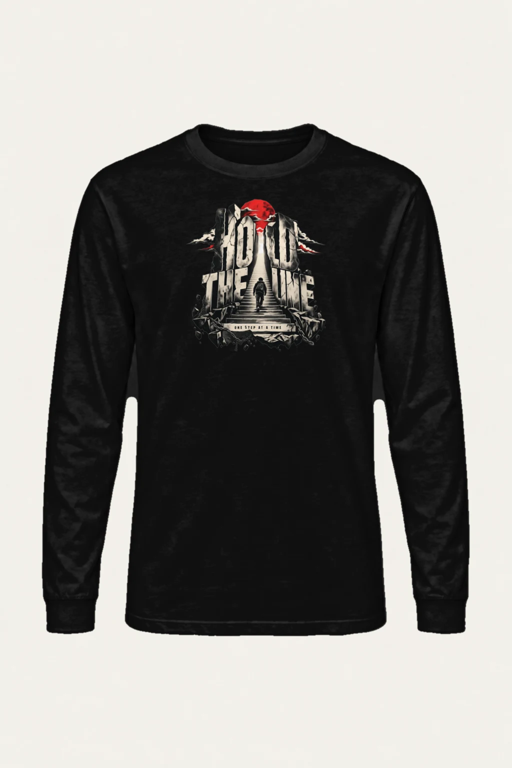 "One Step At A Time" Unisex Longsleeve T-shirt | Gildan 2400