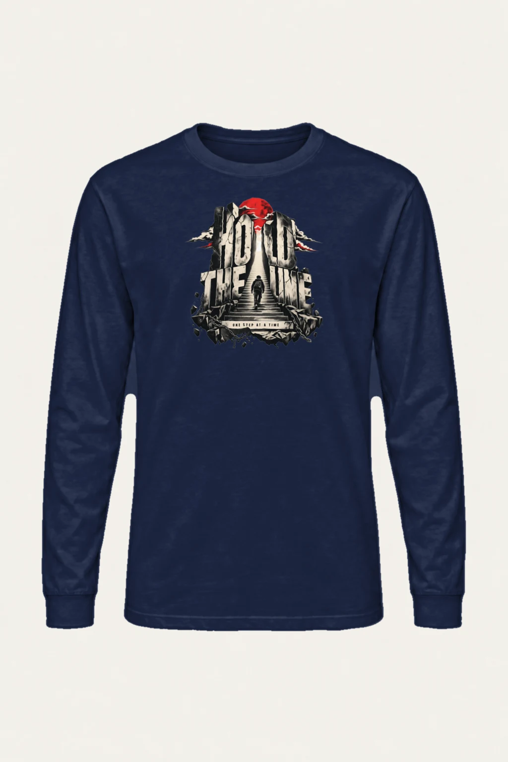 "One Step At A Time" Unisex Longsleeve T-shirt | Gildan 2400