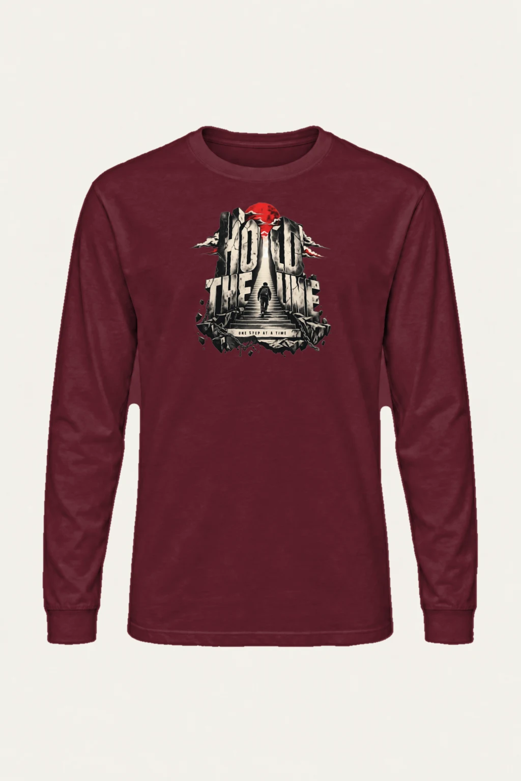 "One Step At A Time" Unisex Longsleeve T-shirt | Gildan 2400