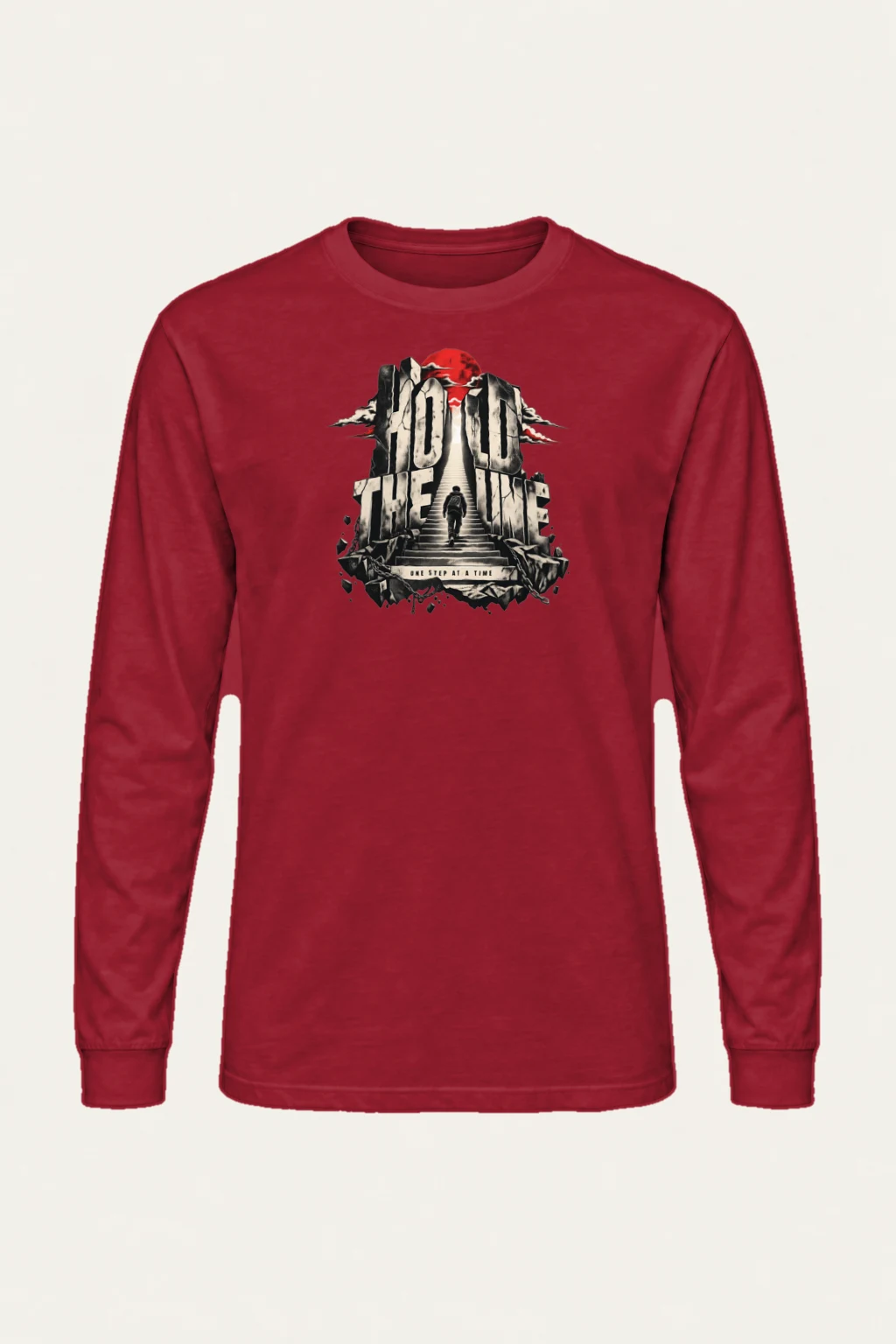 "One Step At A Time" Unisex Longsleeve T-shirt | Gildan 2400