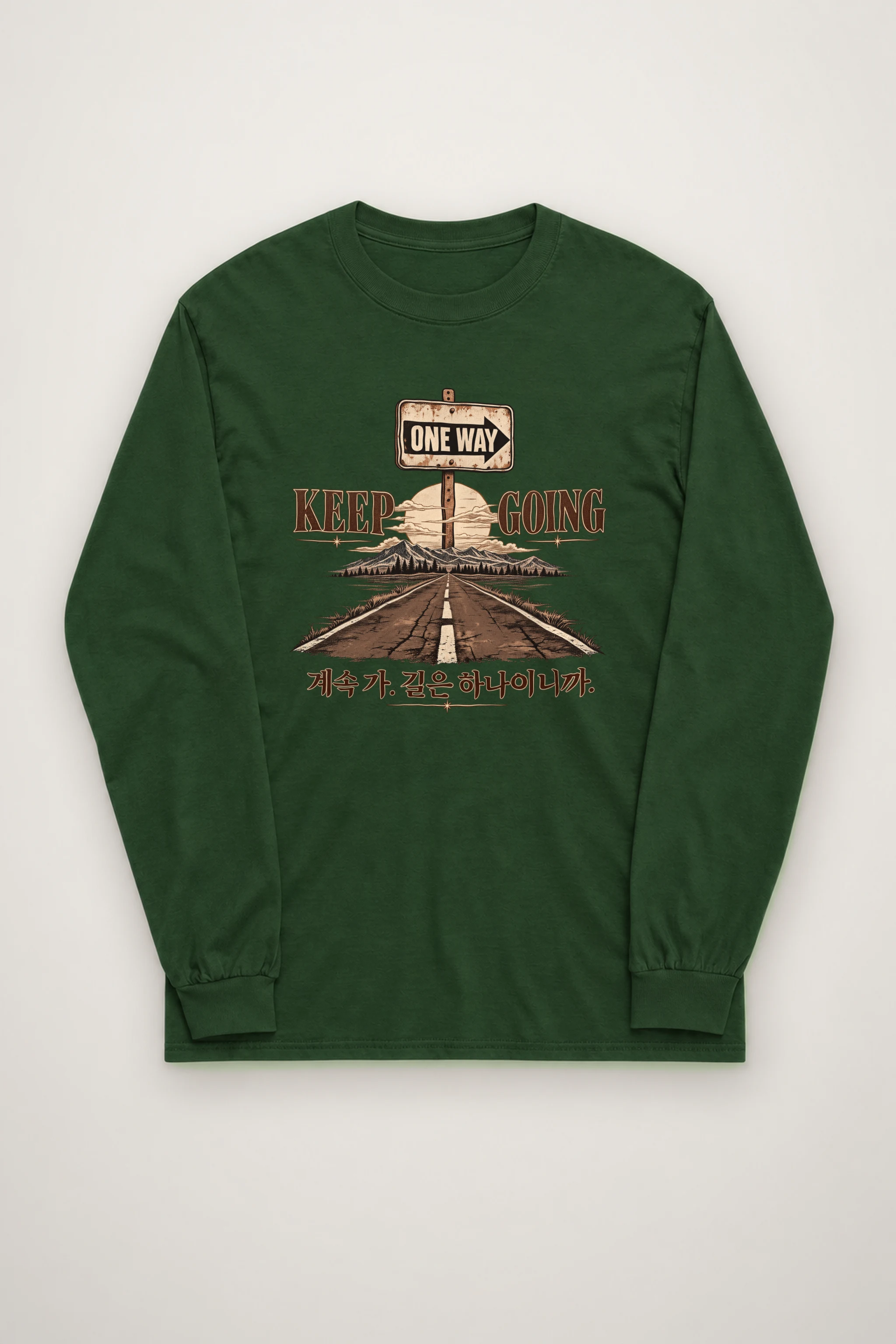 "One Way Horizon" Unisex Longsleeve T-shirt