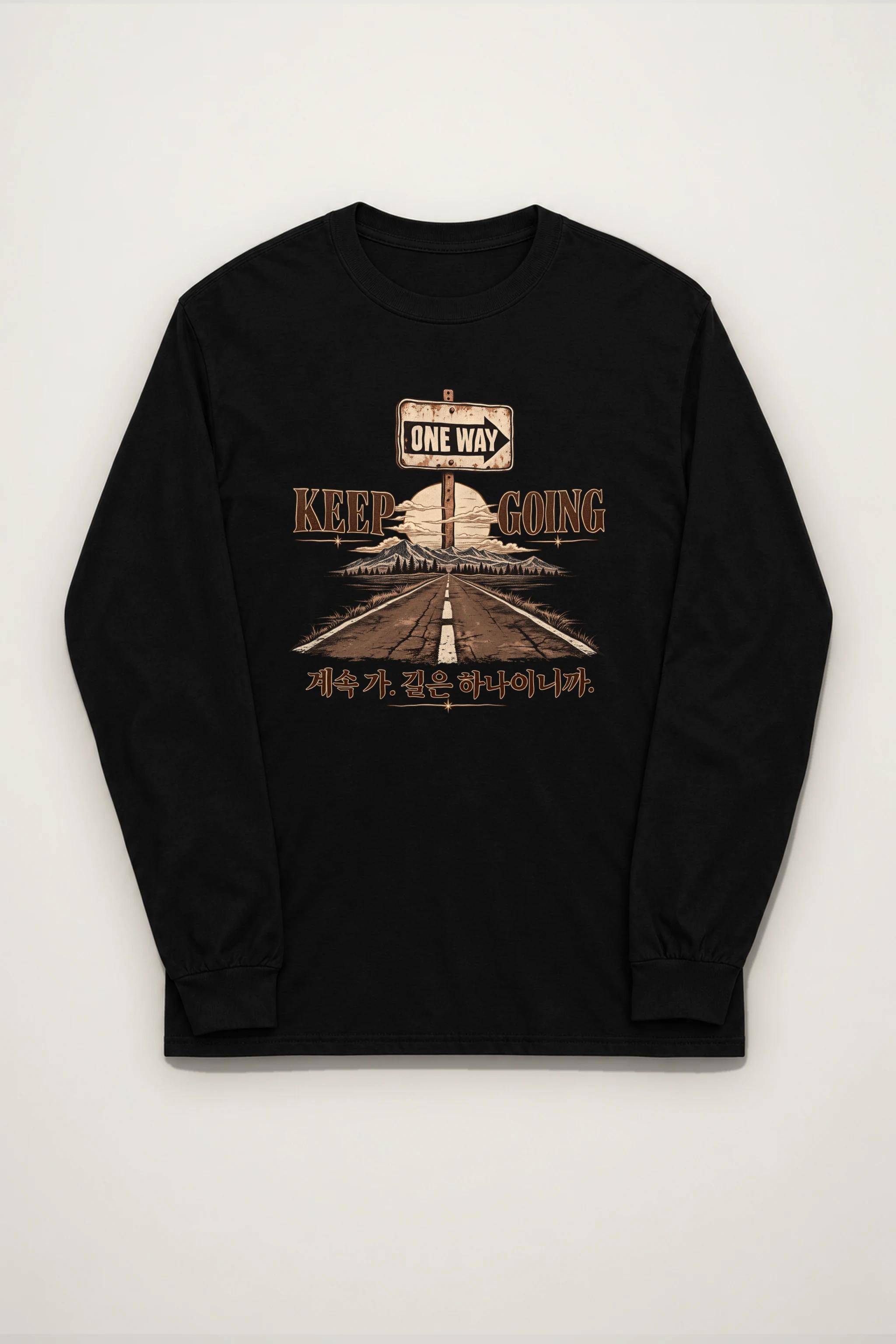 "One Way Horizon" Unisex Longsleeve T-shirt