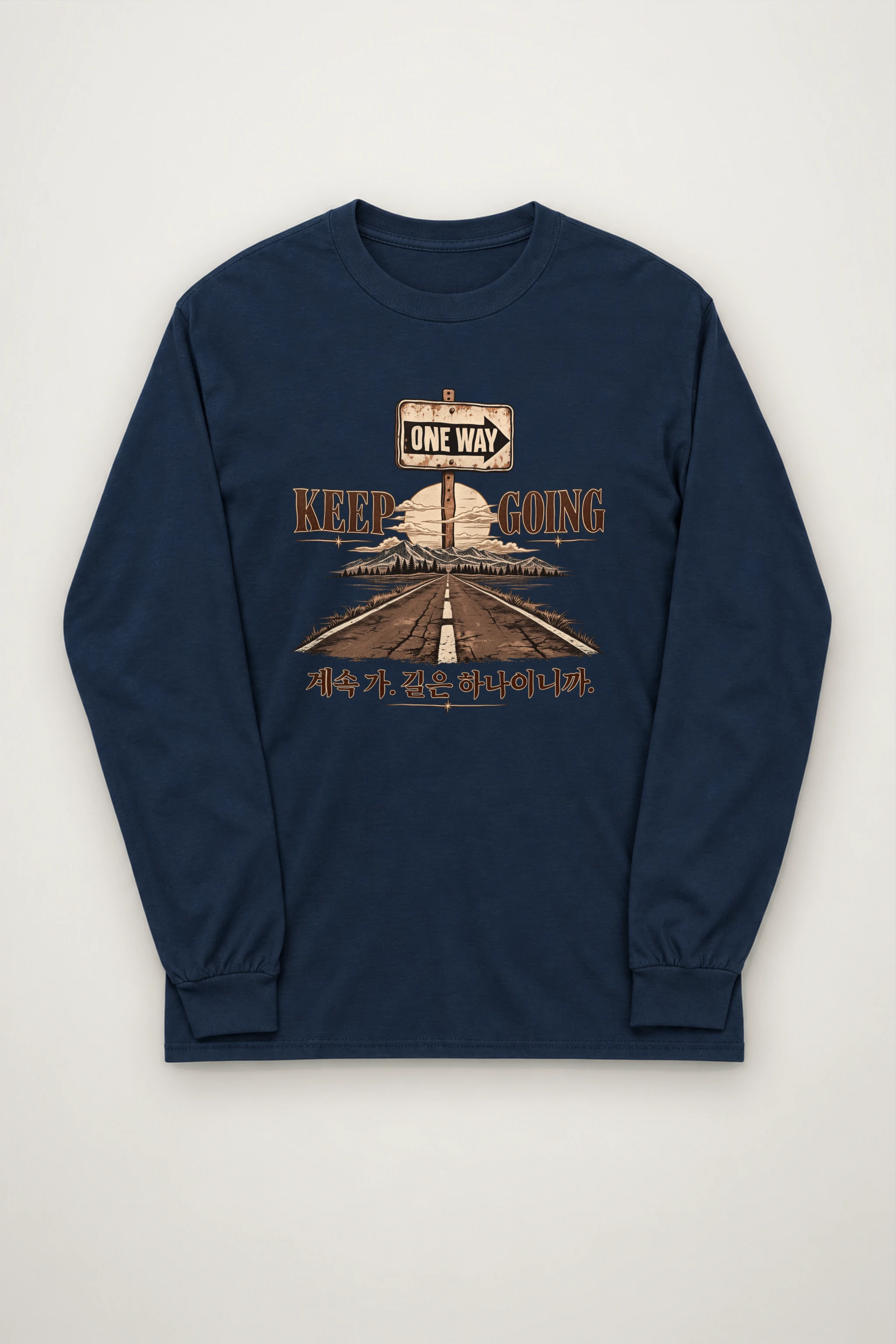 "One Way Horizon" Unisex Longsleeve T-shirt