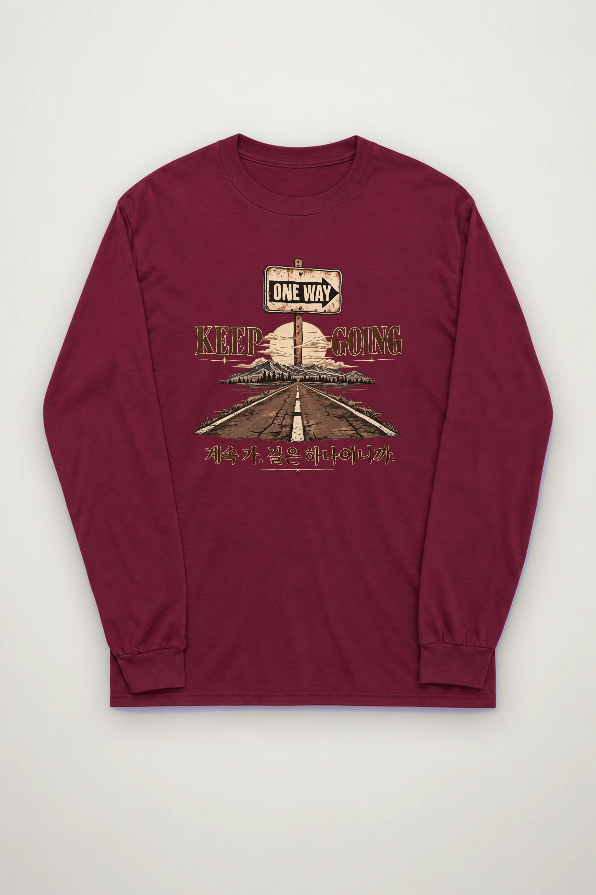 "One Way Horizon" Unisex Longsleeve T-shirt