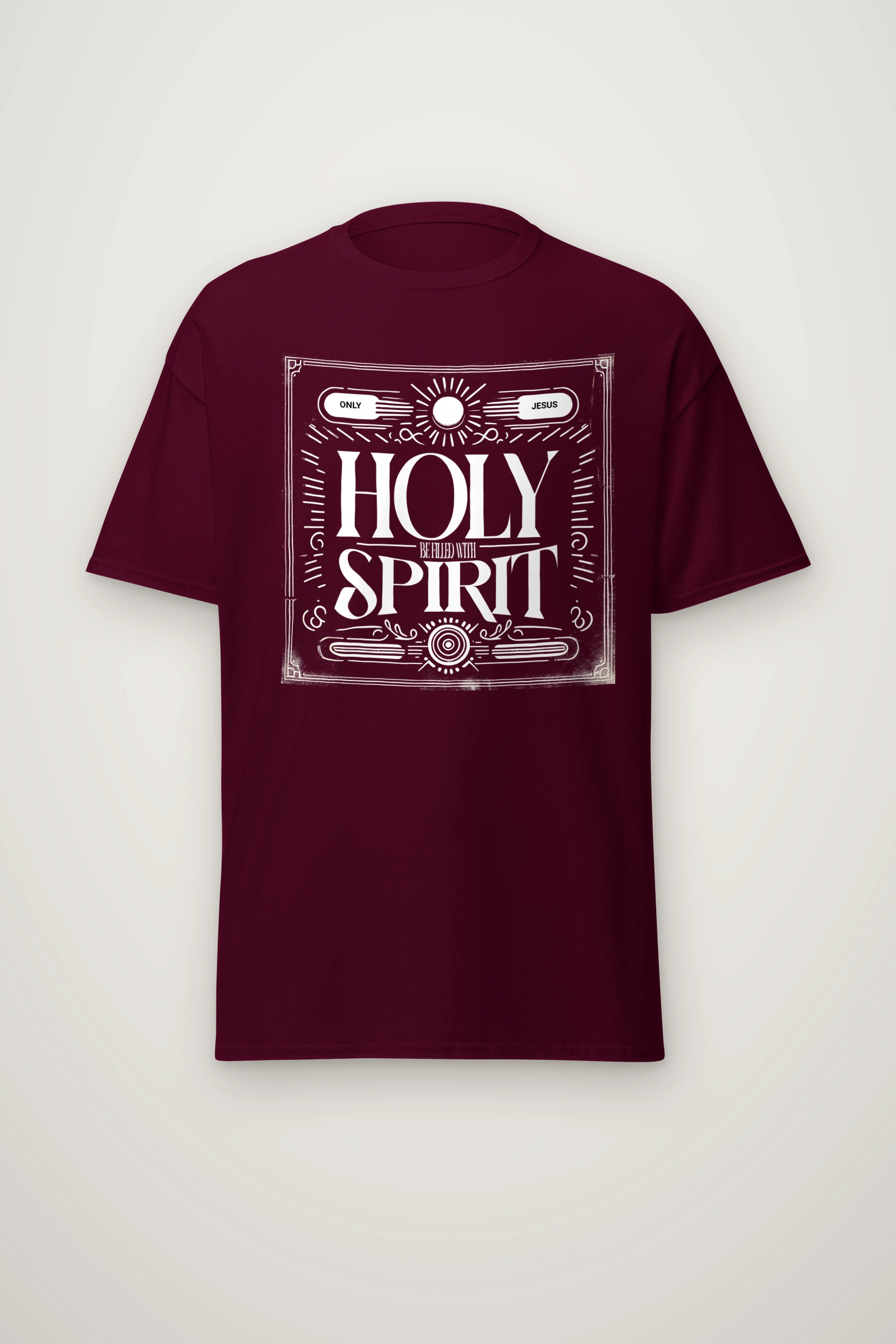 "Only Jesus" Heavyweight Unisex Crewneck T-shirt