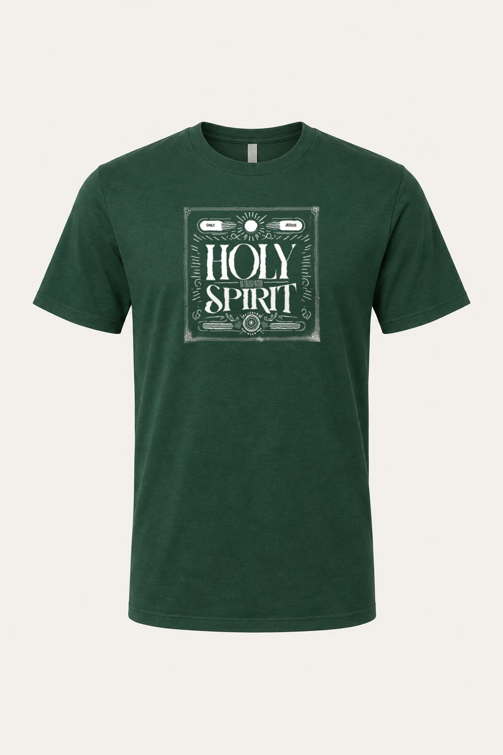 "Only Jesus" Heavyweight Unisex Crewneck T-shirt | Gildan 5000