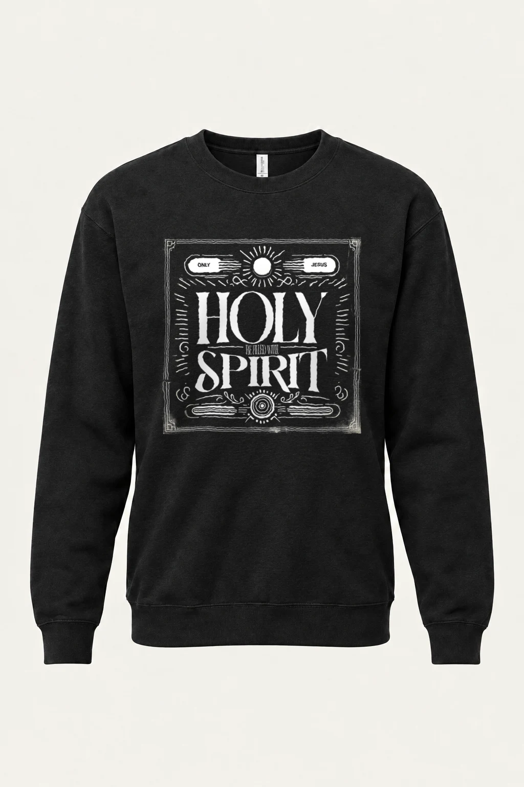 "Only Jesus Radiance" Heavy Blend Unisex Crewneck Sweatshirt | Gildan 18000