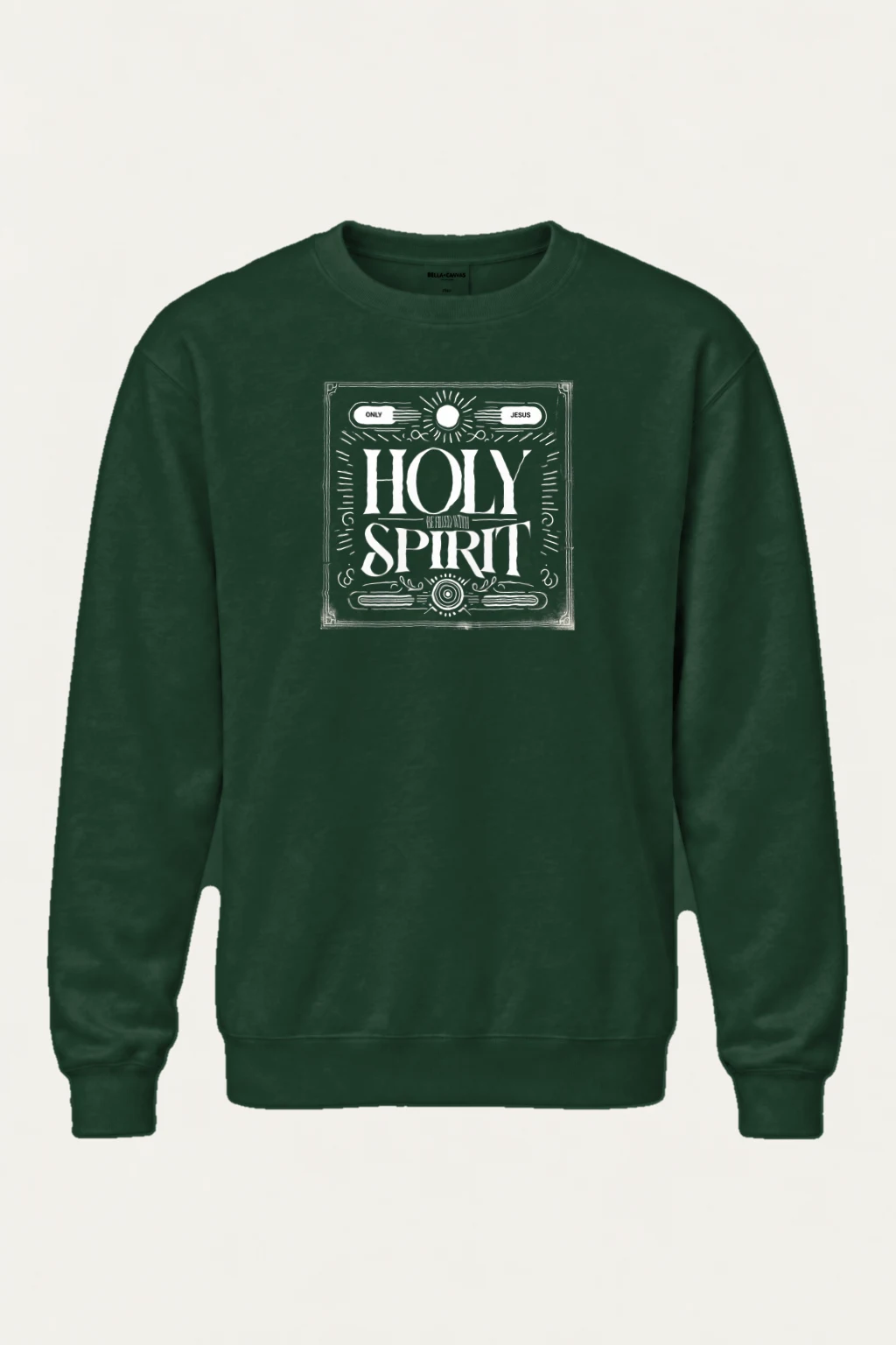 "Only Jesus Radiance" Heavy Blend Unisex Crewneck Sweatshirt | Gildan 18000