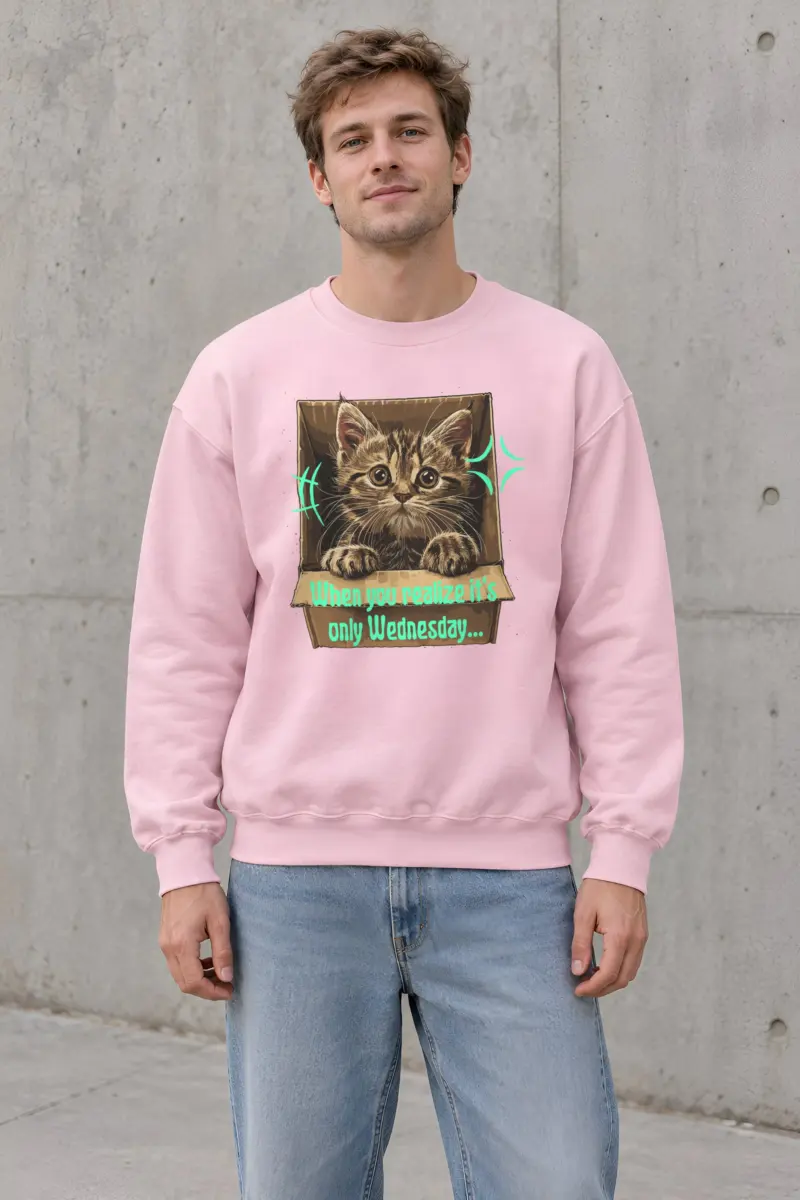 "Only Wednesday" Heavy Blend Unisex Crewneck Sweatshirt
