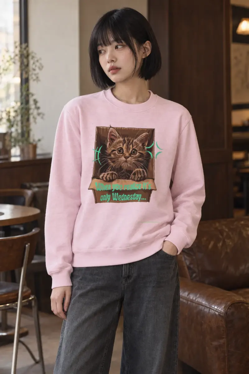 "Only Wednesday" Heavy Blend Unisex Crewneck Sweatshirt | Gildan 18000