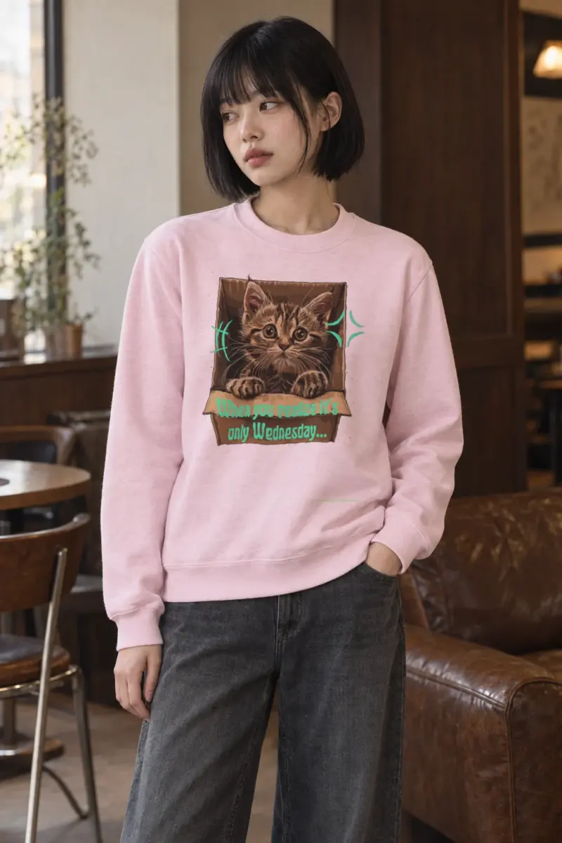 "Only Wednesday" Heavy Blend Unisex Crewneck Sweatshirt