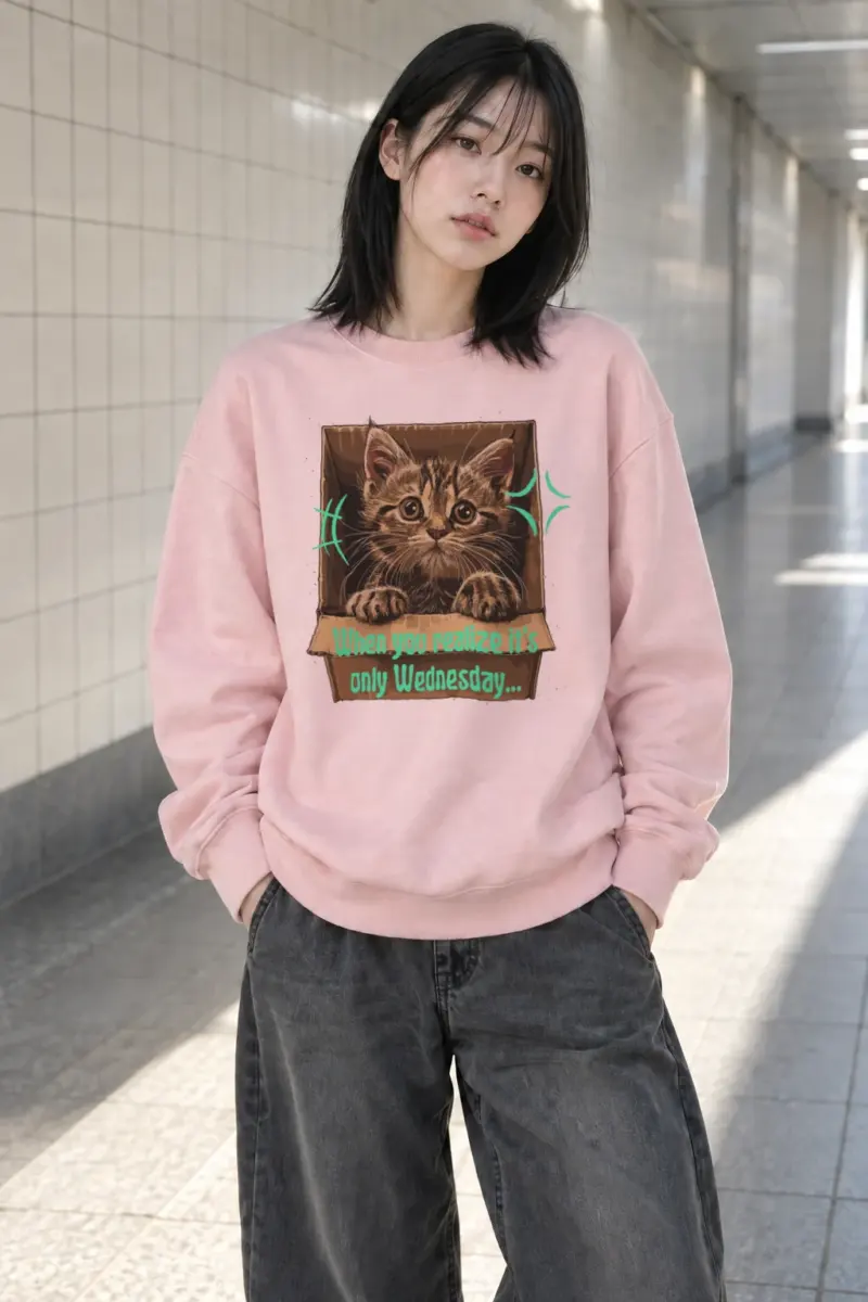 "Only Wednesday" Heavy Blend Unisex Crewneck Sweatshirt | Gildan 18000