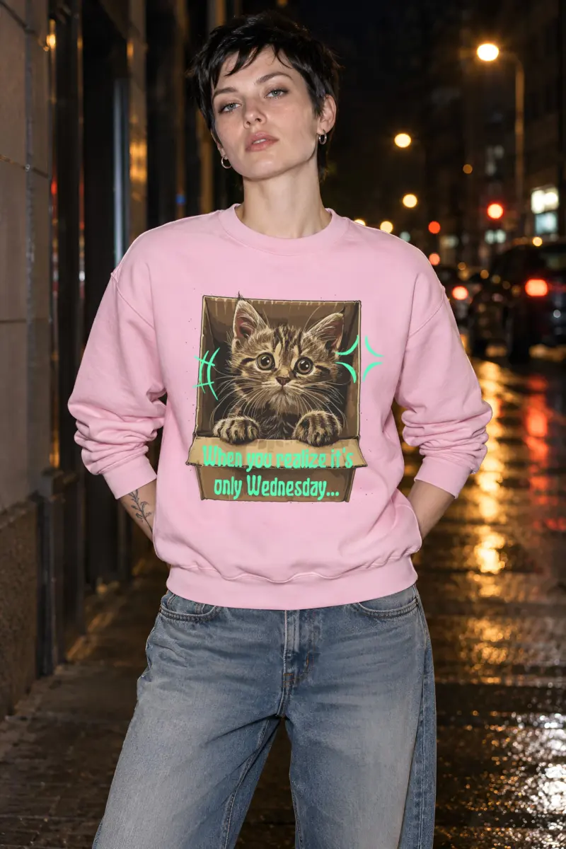 "Only Wednesday" Heavy Blend Unisex Crewneck Sweatshirt