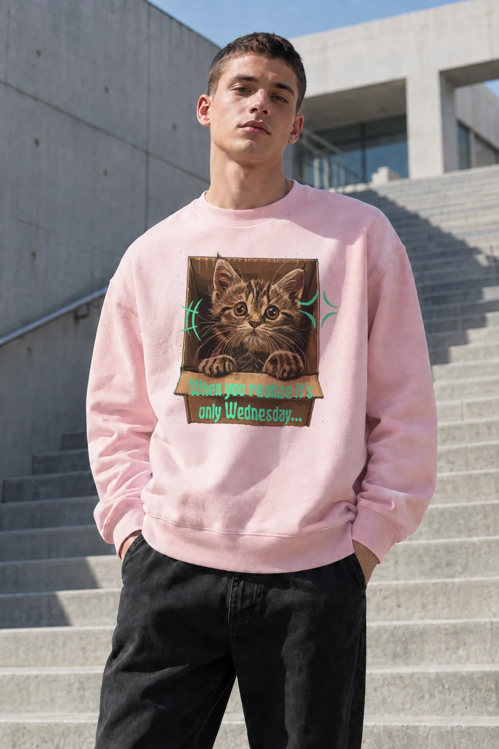 "Only Wednesday" Heavy Blend Unisex Crewneck Sweatshirt | Gildan 18000