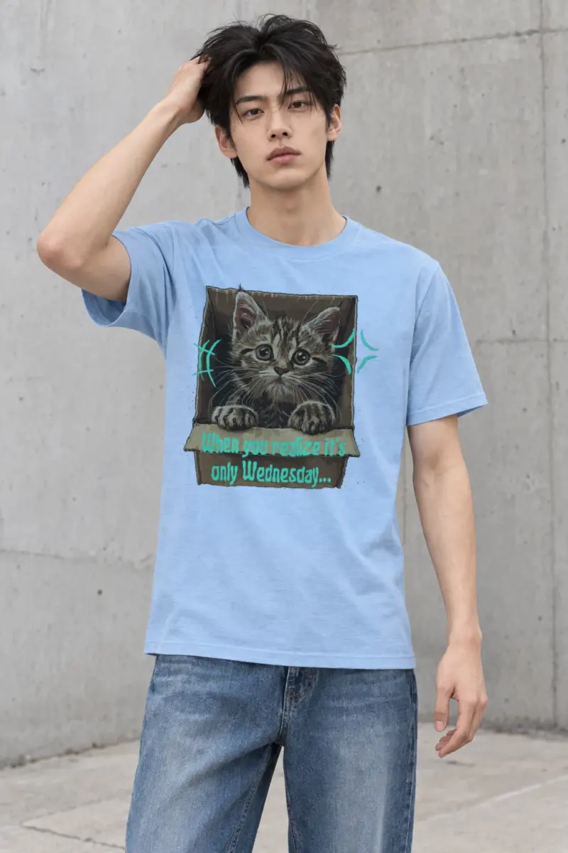 "Only Wednesday" Heavyweight Unisex Crewneck T-shirt