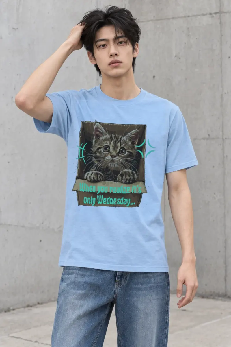 "Only Wednesday" Heavyweight Unisex Crewneck T-shirt