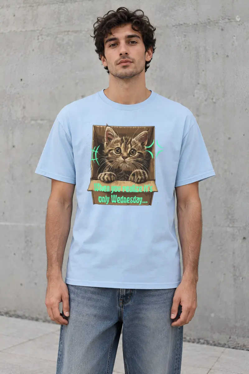 "Only Wednesday" Heavyweight Unisex Crewneck T-shirt