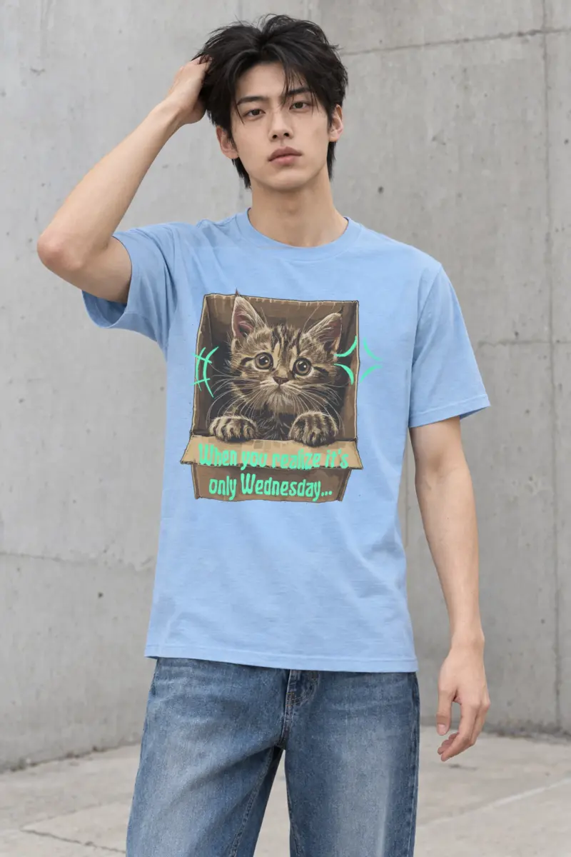 "Only Wednesday" Heavyweight Unisex Crewneck T-shirt