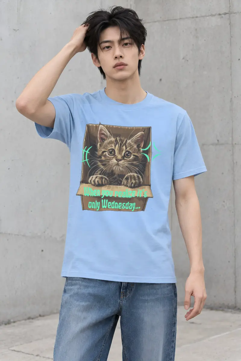 "Only Wednesday" Heavyweight Unisex Crewneck T-shirt
