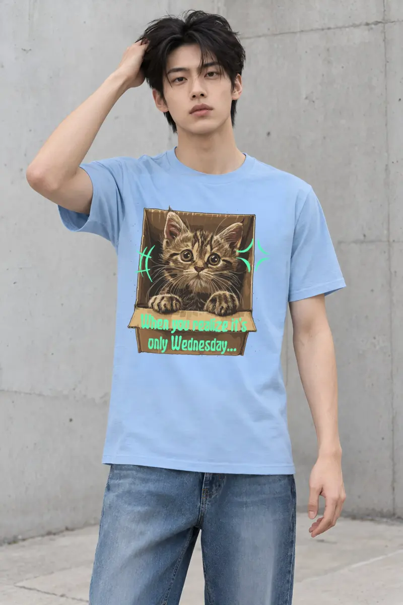 "Only Wednesday" Heavyweight Unisex Crewneck T-shirt