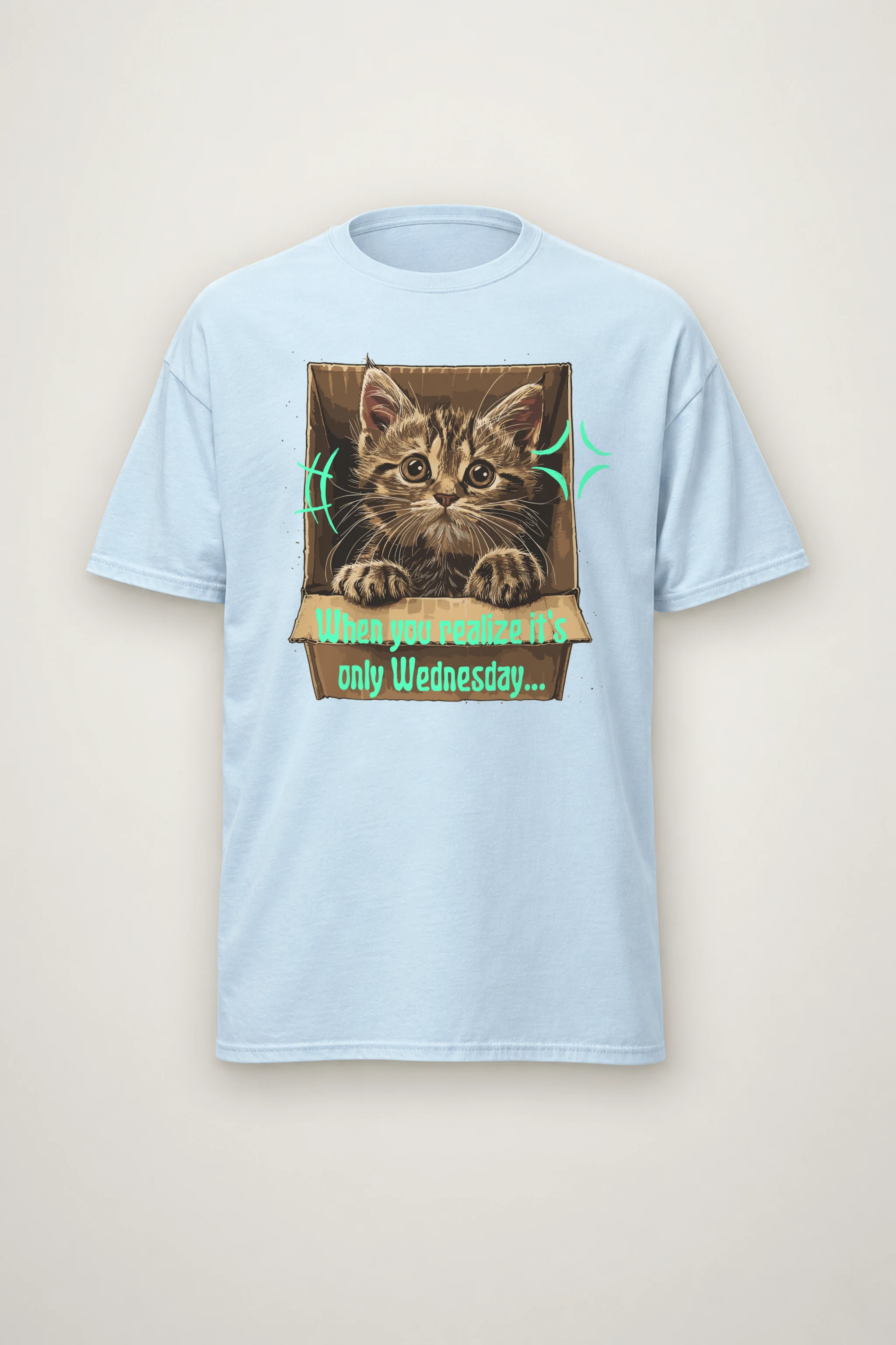 "Only Wednesday" Heavyweight Unisex Crewneck T-shirt