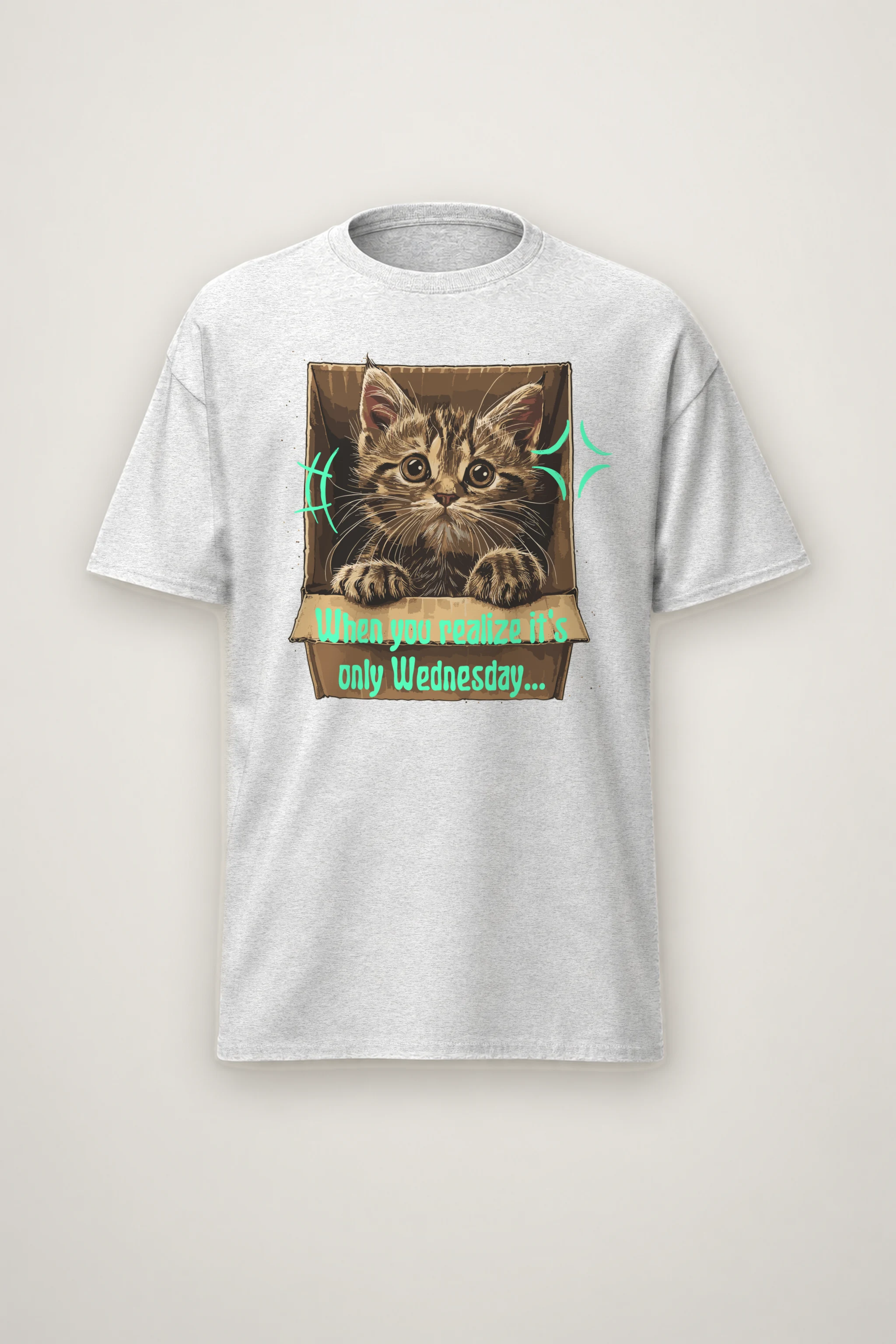 "Only Wednesday" Heavyweight Unisex Crewneck T-shirt