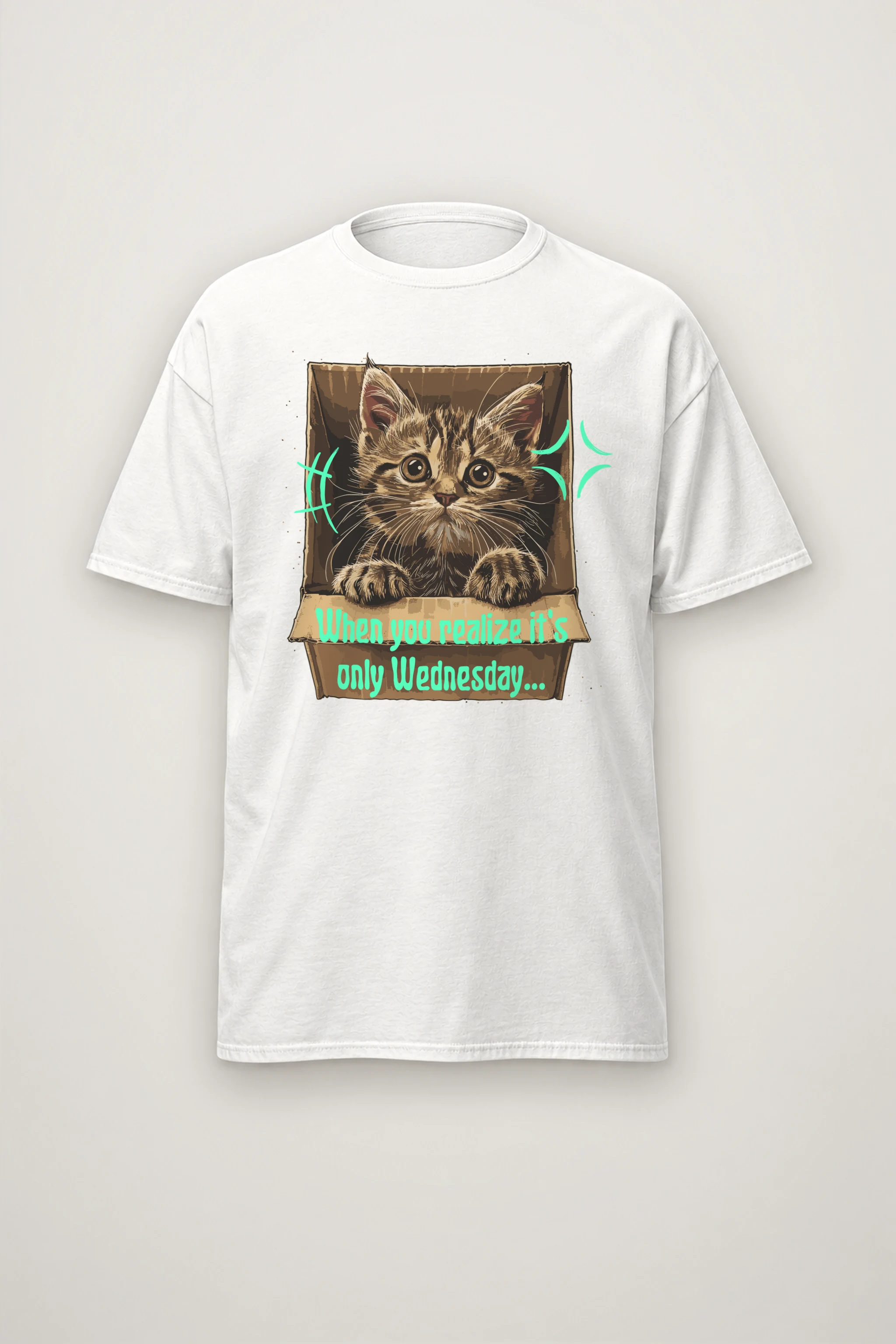 "Only Wednesday" Heavyweight Unisex Crewneck T-shirt