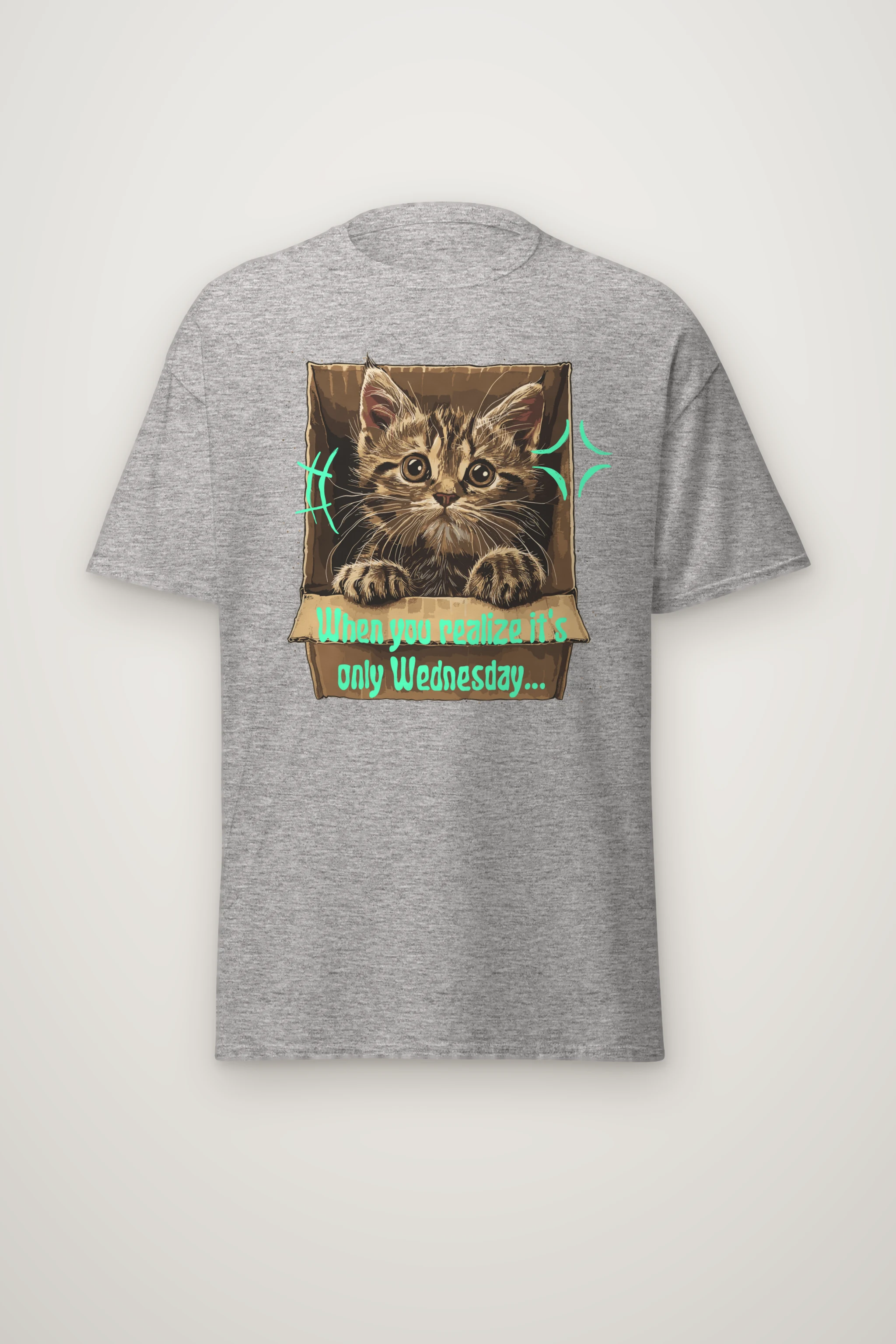 "Only Wednesday" Heavyweight Unisex Crewneck T-shirt