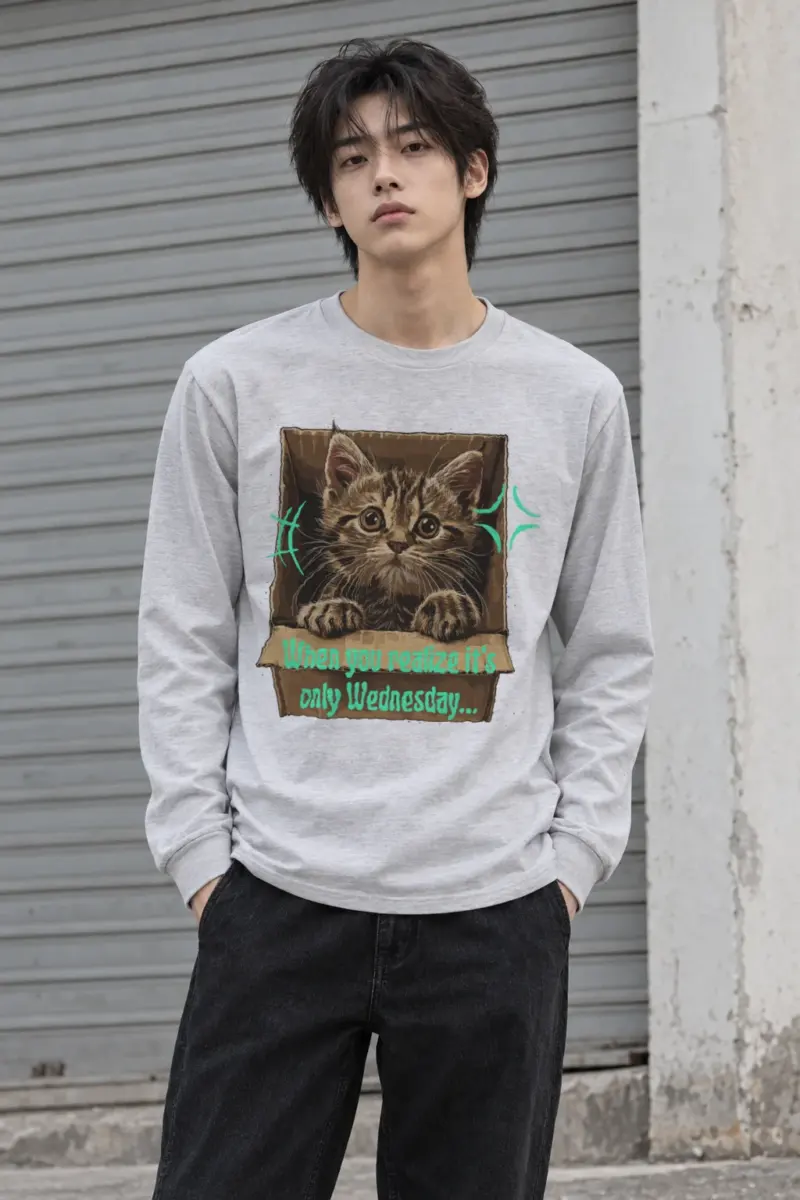 "Only Wednesday" Unisex Longsleeve T-shirt | Gildan 2400