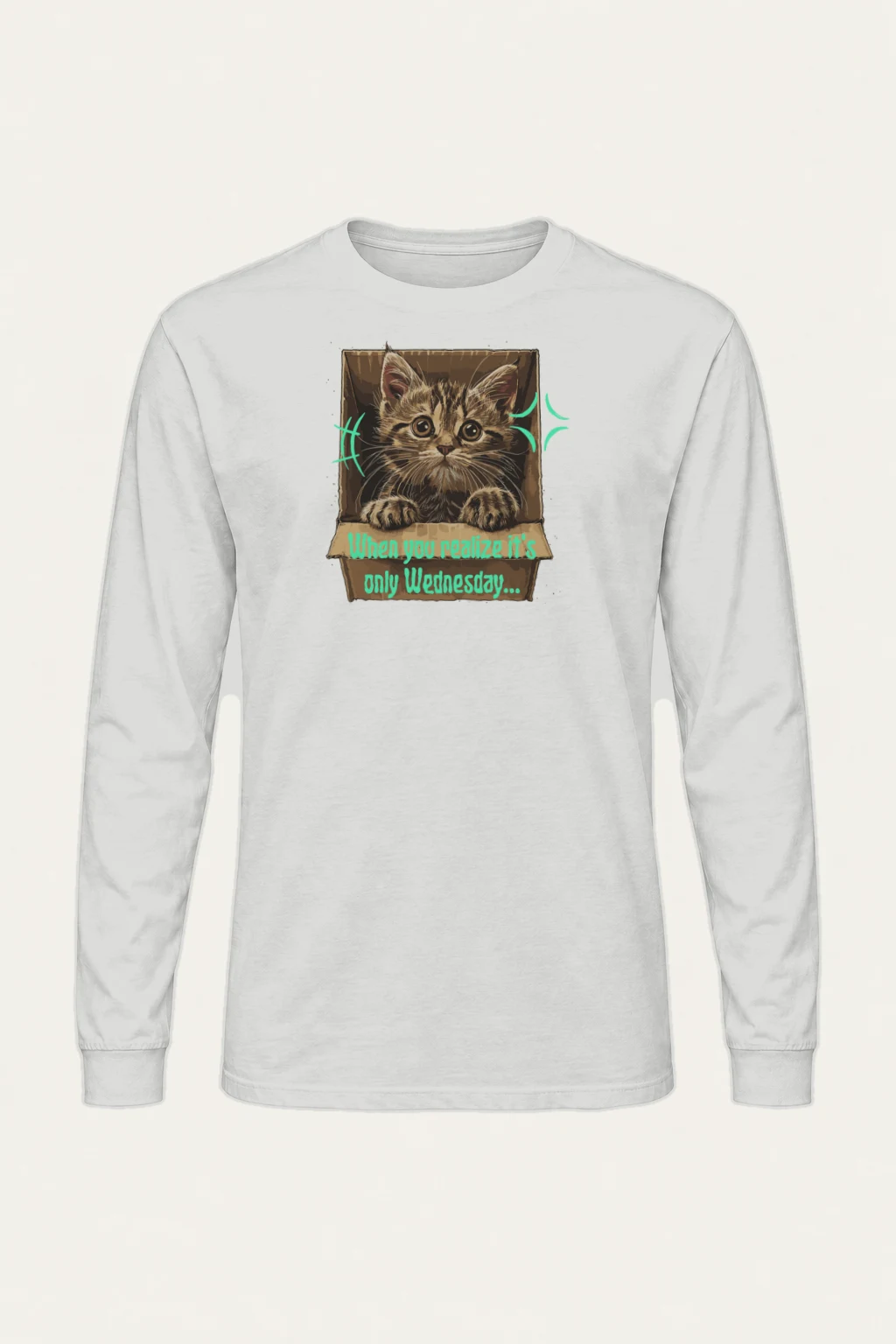 "Only Wednesday" Unisex Longsleeve T-shirt | Gildan 2400