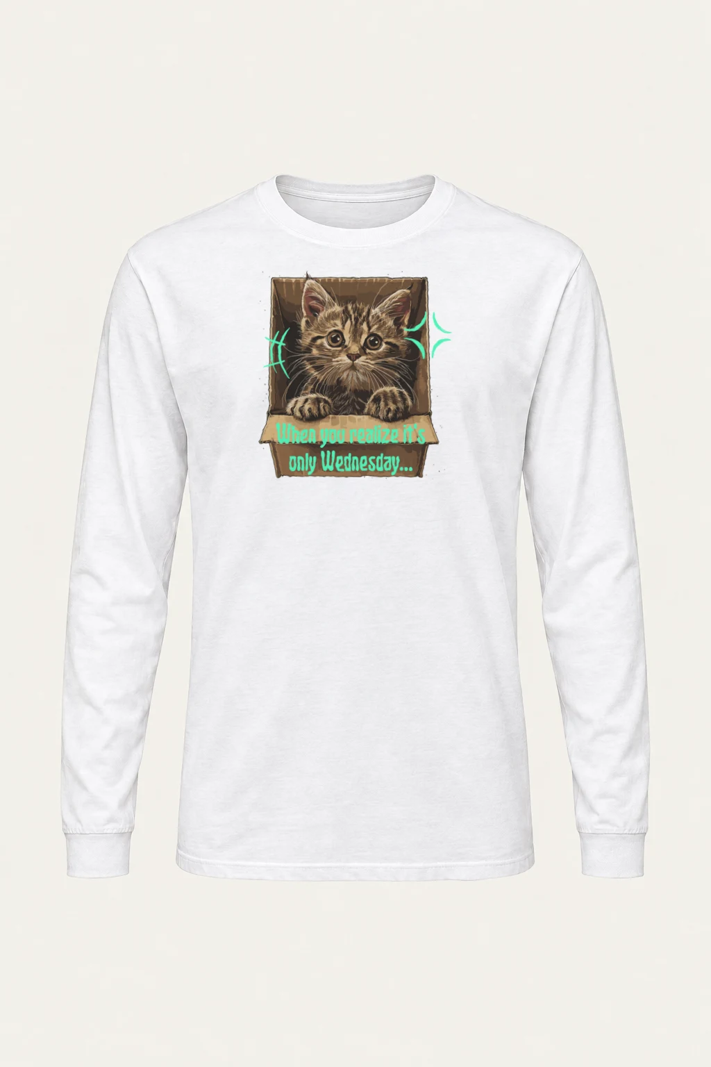 "Only Wednesday" Unisex Longsleeve T-shirt | Gildan 2400