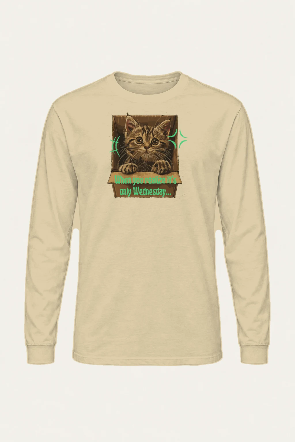 "Only Wednesday" Unisex Longsleeve T-shirt | Gildan 2400