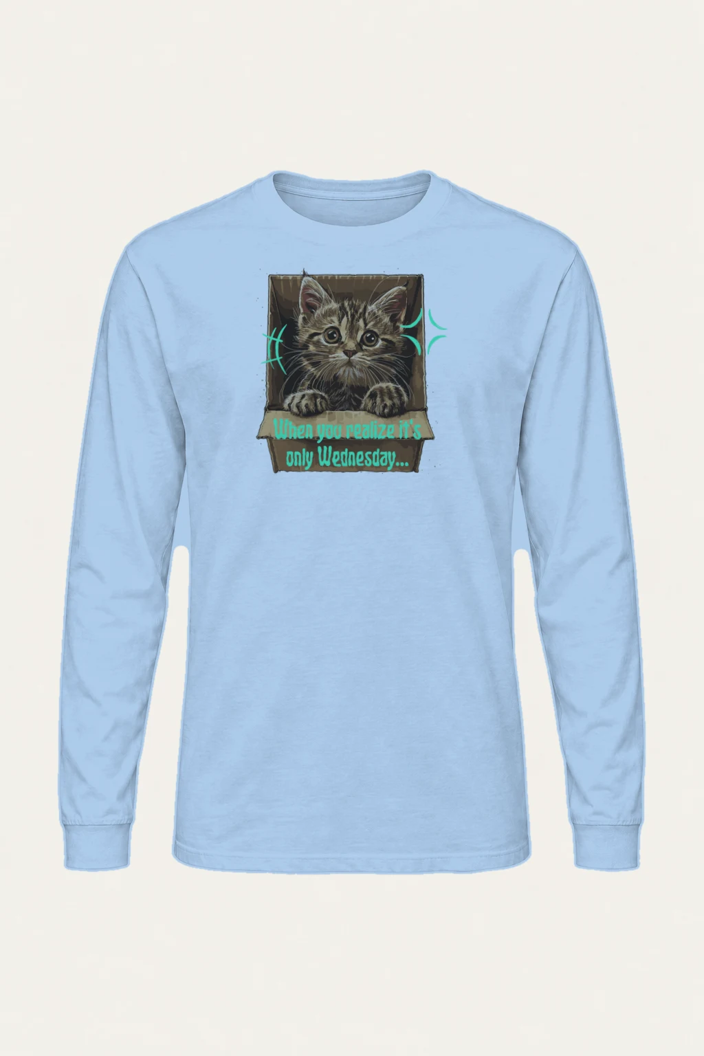 "Only Wednesday" Unisex Longsleeve T-shirt | Gildan 2400