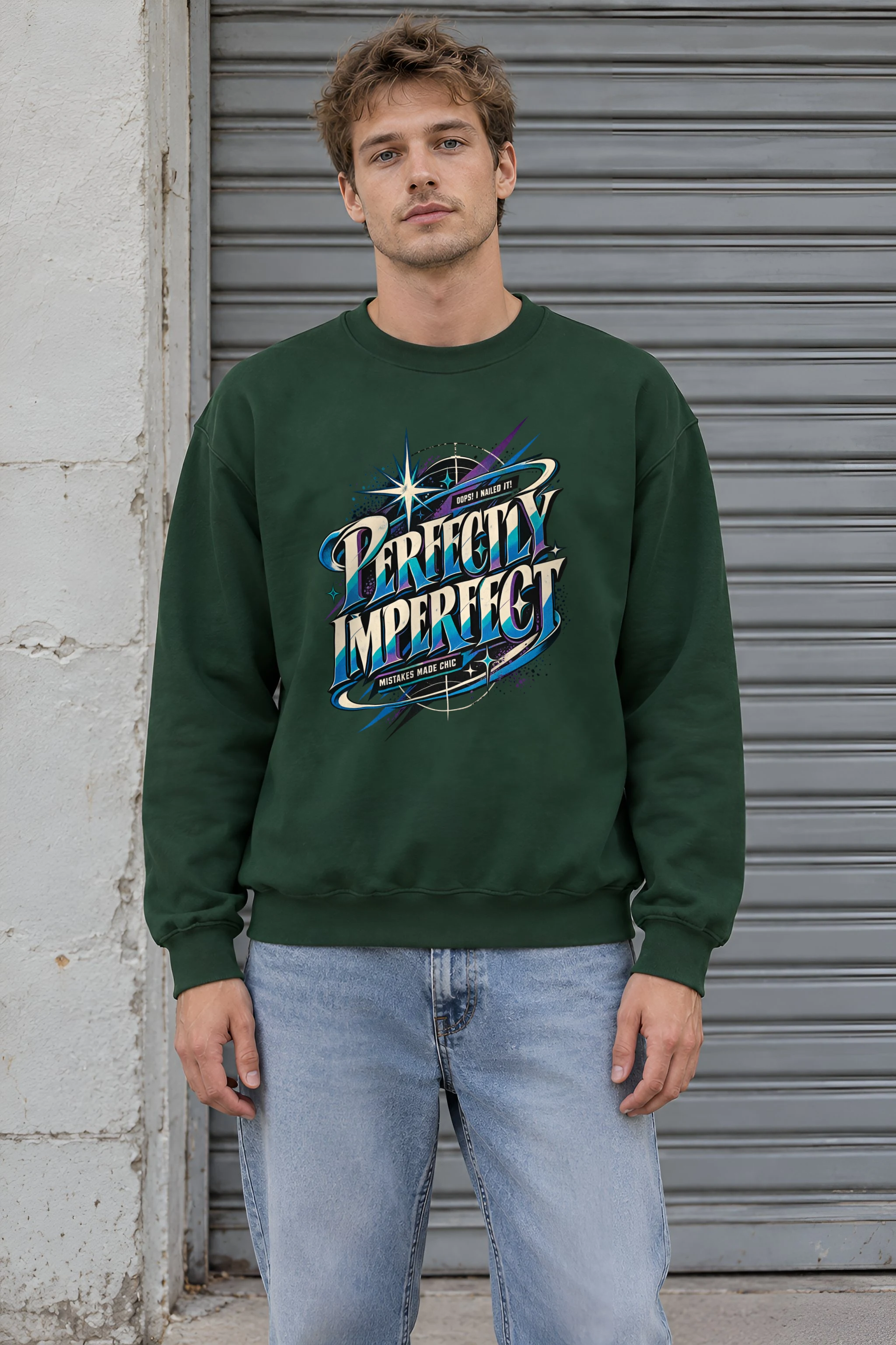 "Oops I Nailed It" 1 Crewneck Sweatshirt