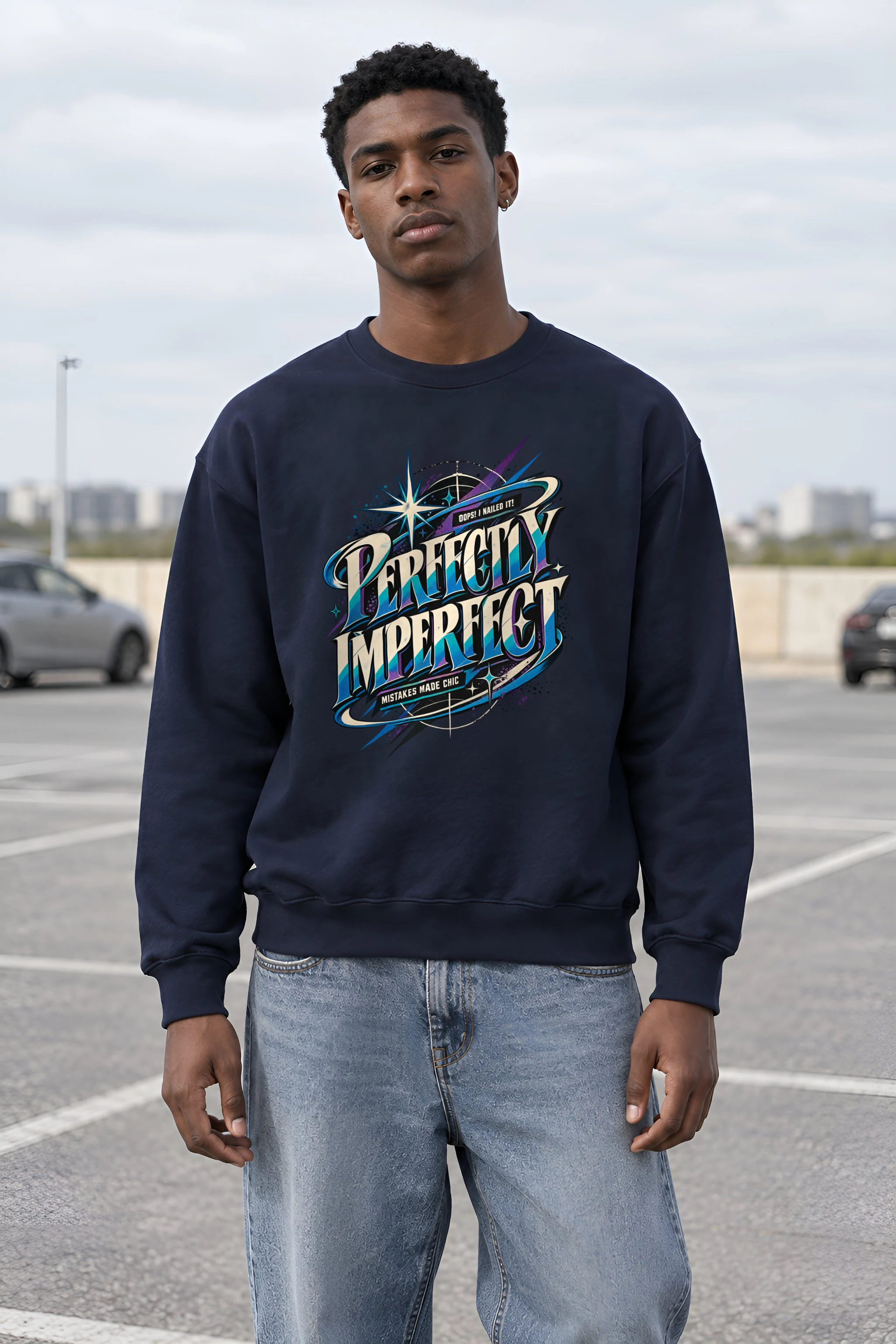 "Oops I Nailed It" 1 Crewneck Sweatshirt