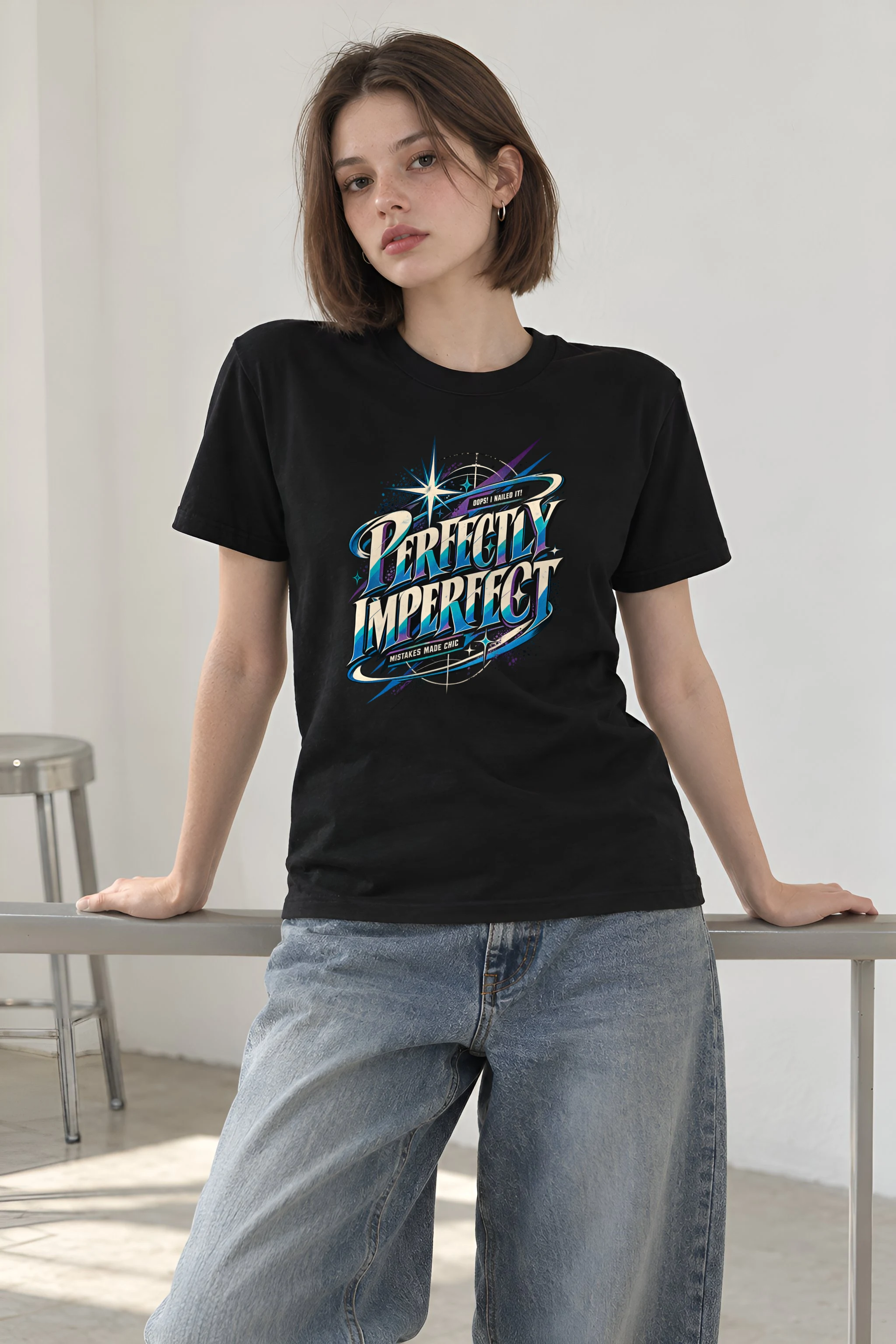 "Oops I Nailed It" Heavyweight Unisex Crewneck T-shirt