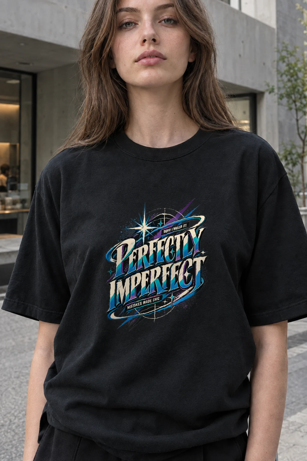 "Oops I Nailed It" Heavyweight Unisex Crewneck T-shirt | Gildan 5000